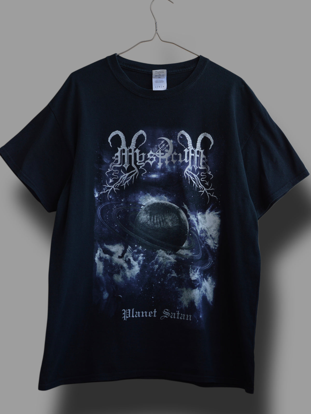Футболка мерч Mysticum Planet satan(m/L)