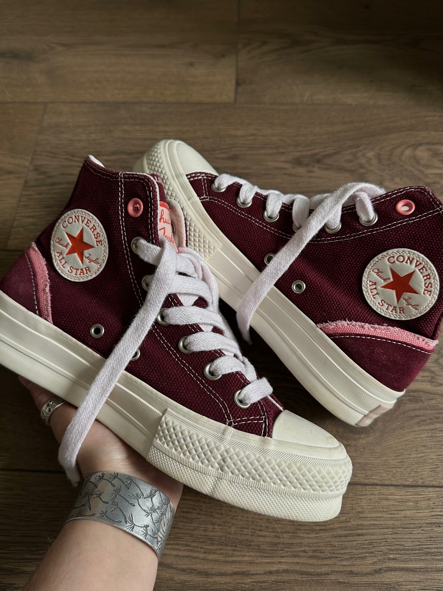 бордові Converse CTAS Lift Hi Deep Bordeaux(37)