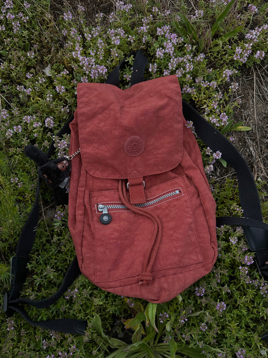 вінтажний цегляний рюкзак Kipling