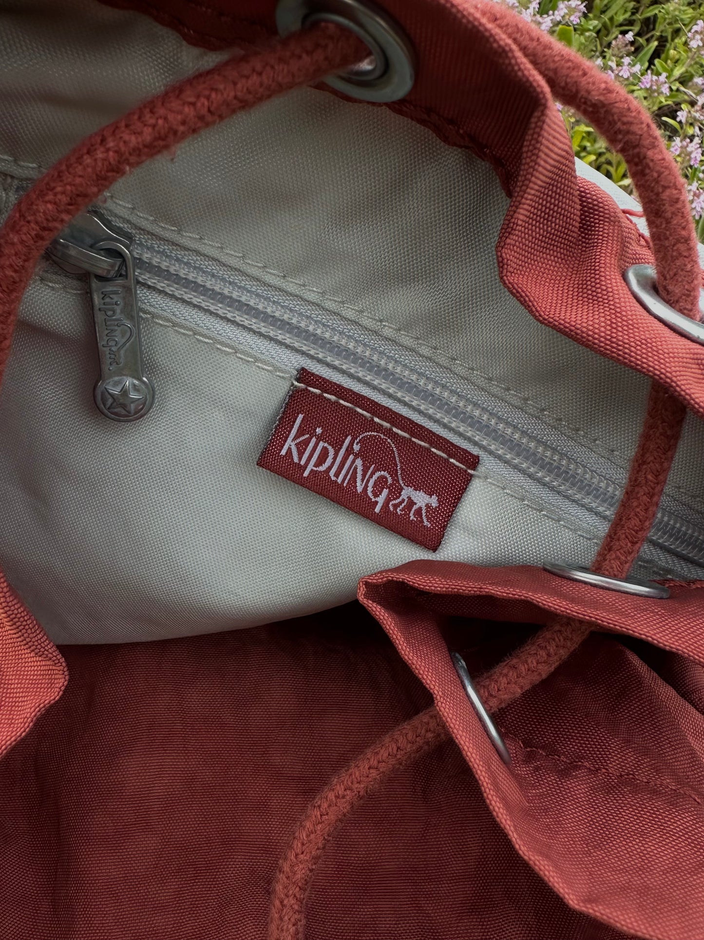 вінтажний цегляний рюкзак Kipling