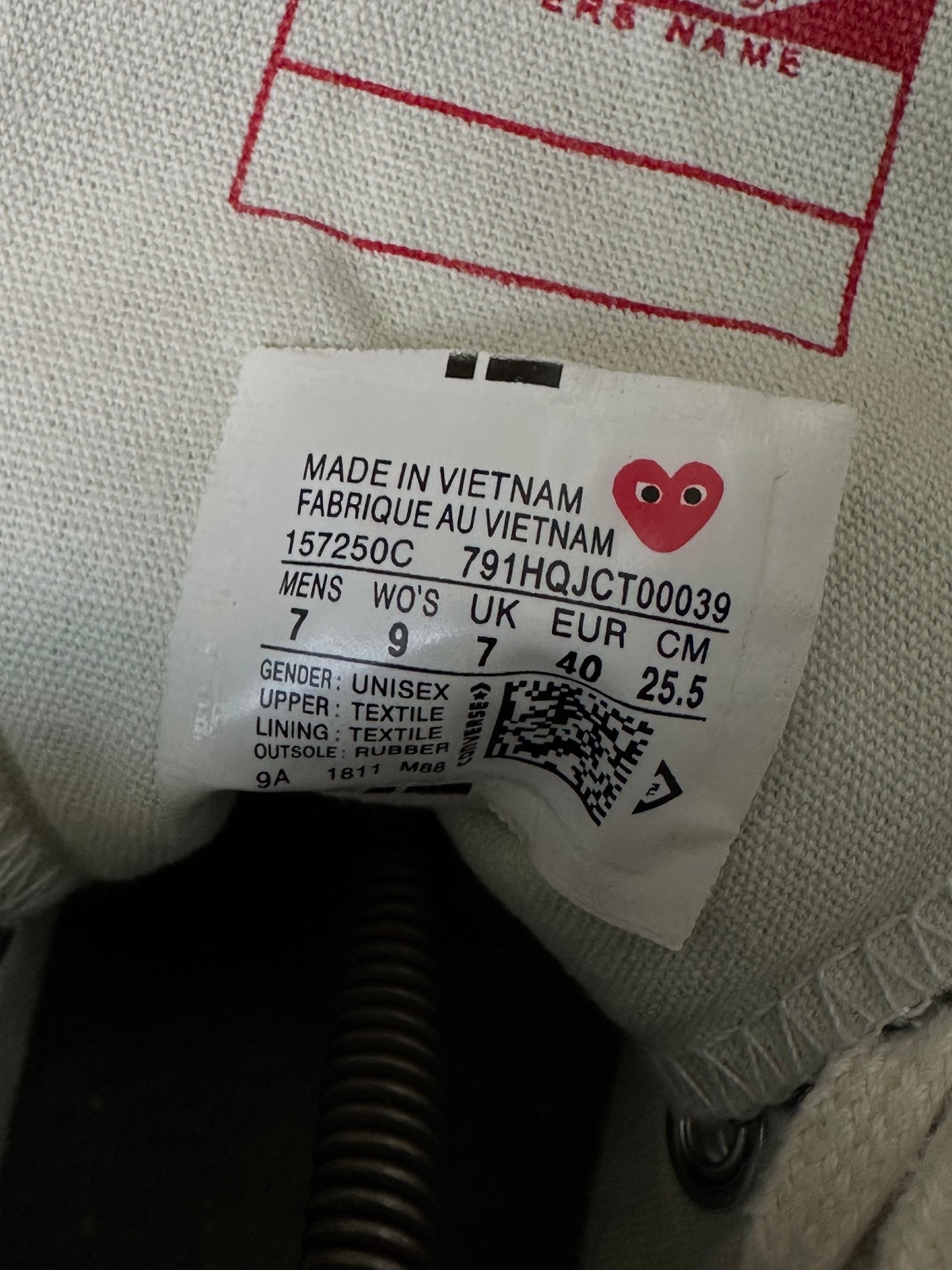 Converse Chuck 70 x Comme Des Garcons(40)