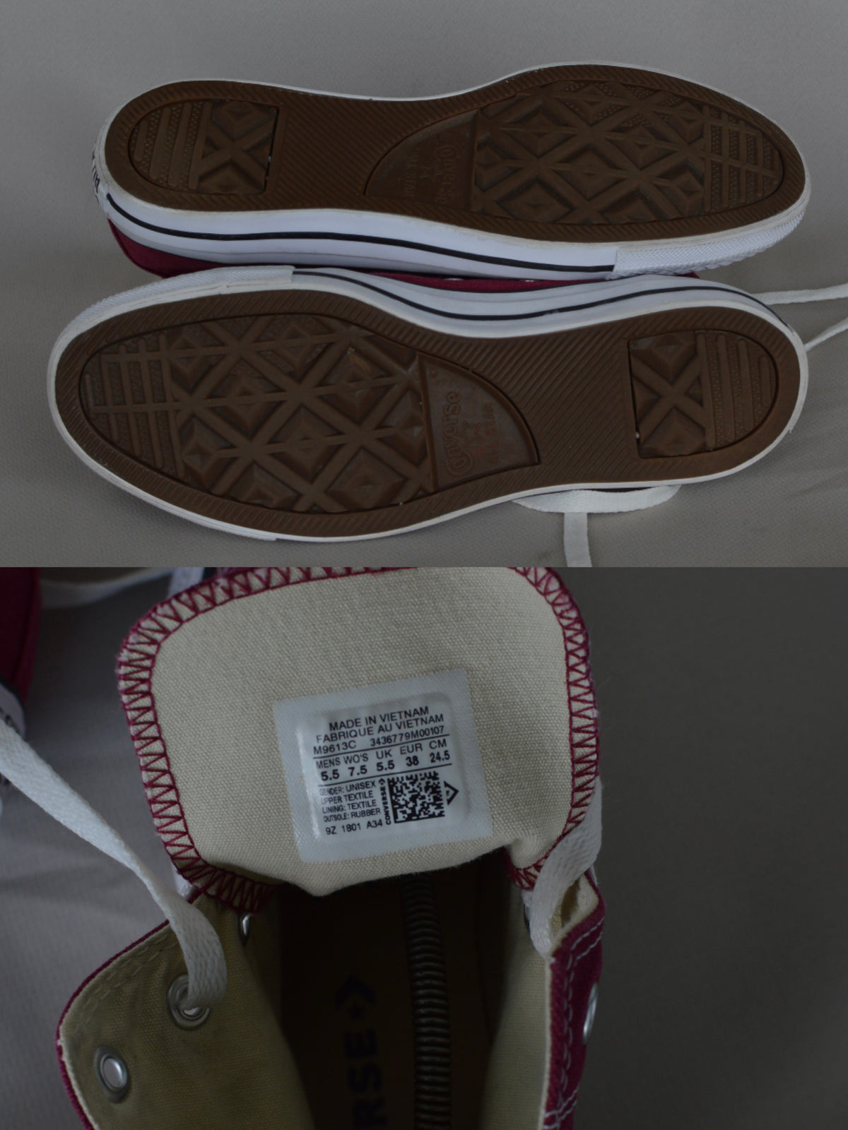 Converse All Star Hi Burgundy (38,5)