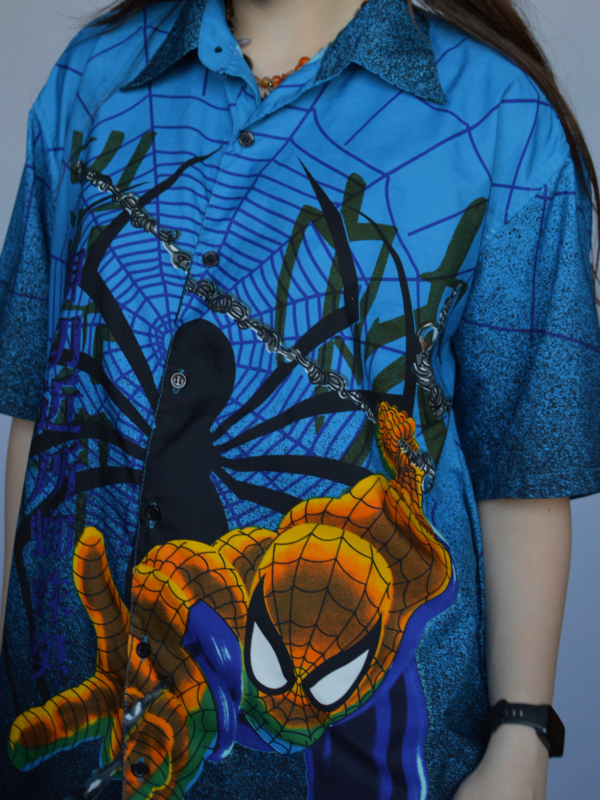 y2k сорочка Spider Man(L)