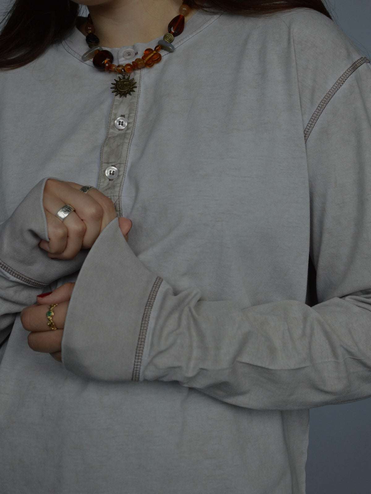 y2k лонг на ґудзиках Naturaline(m/L)