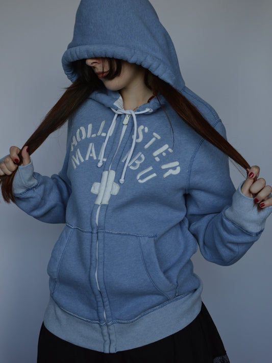 y2k зіп худі Hollister Malibu(L/XL)