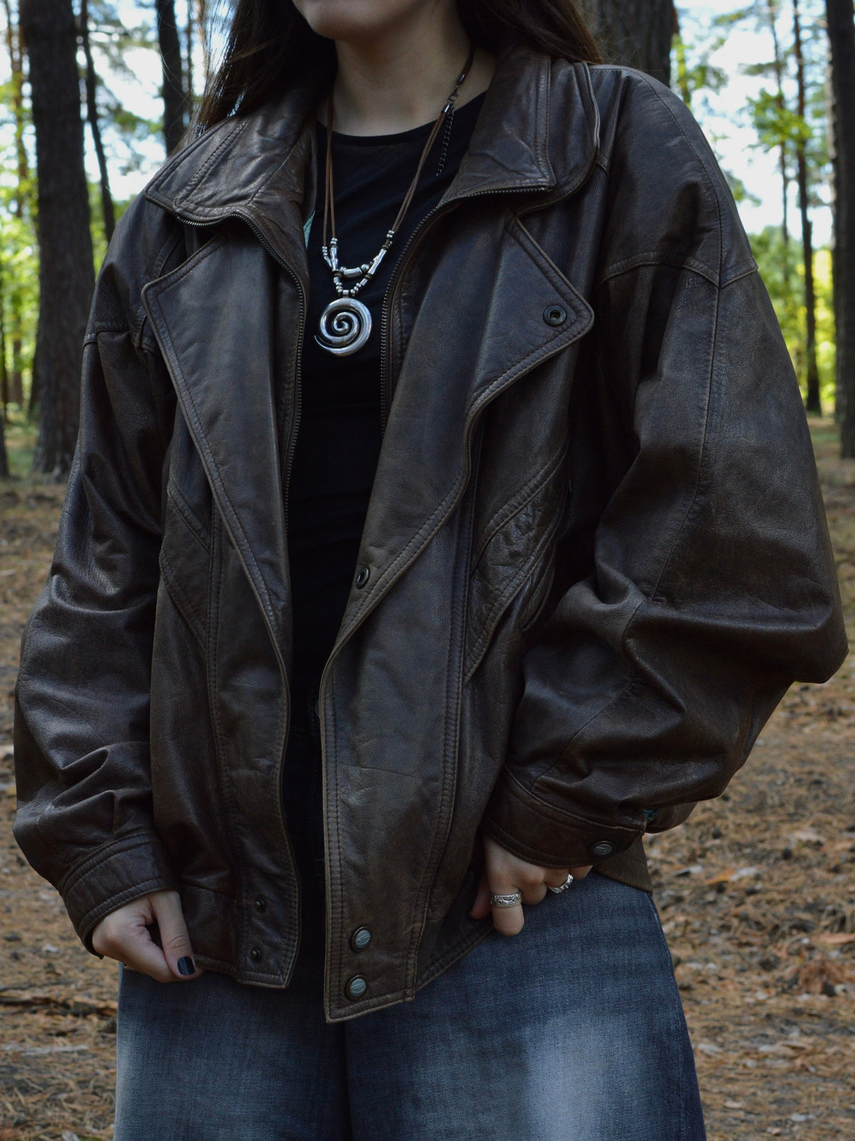 Вінтажна шкірянка Trapper(L/XL)