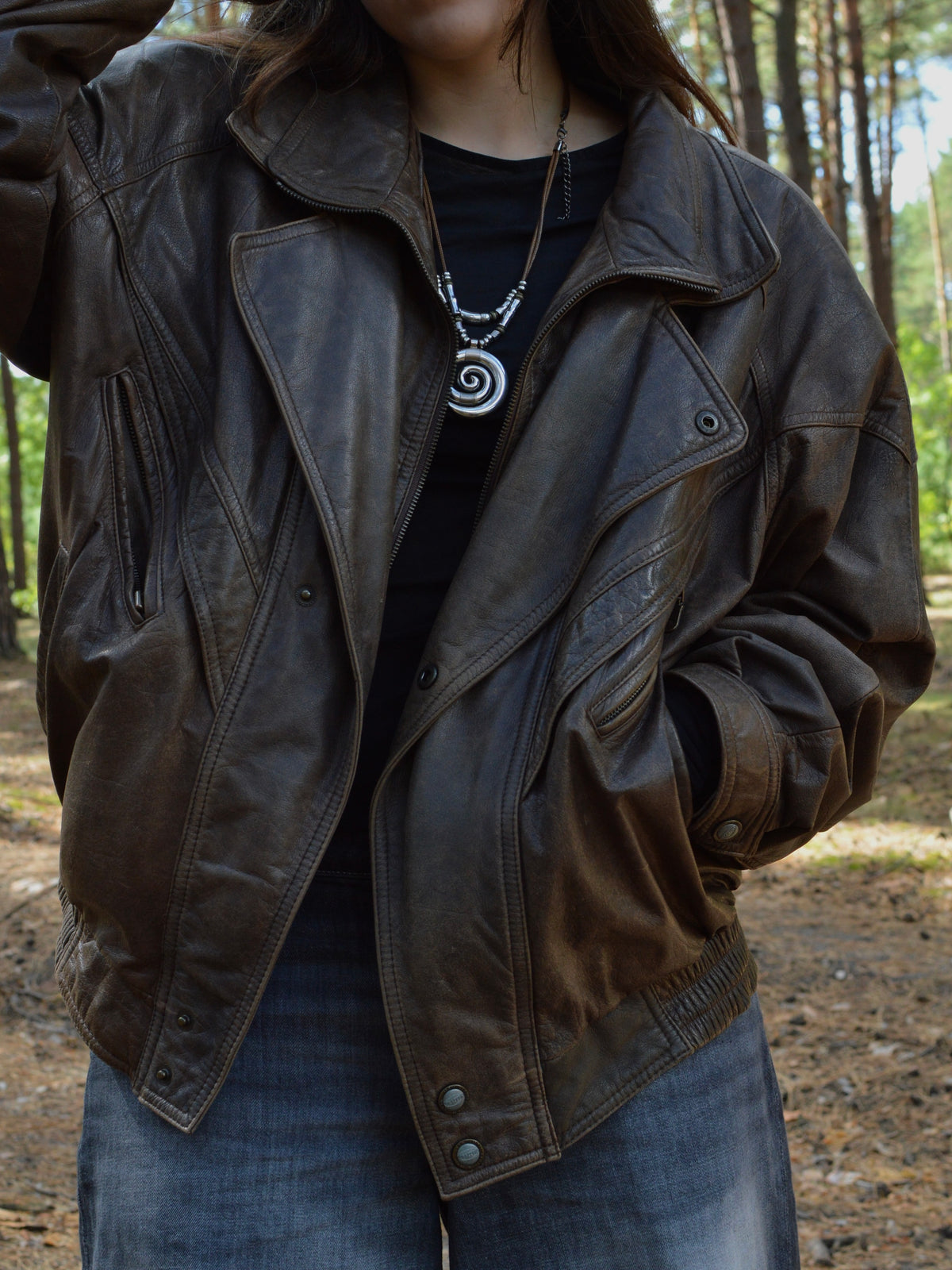 Вінтажна шкірянка Trapper(L/XL)