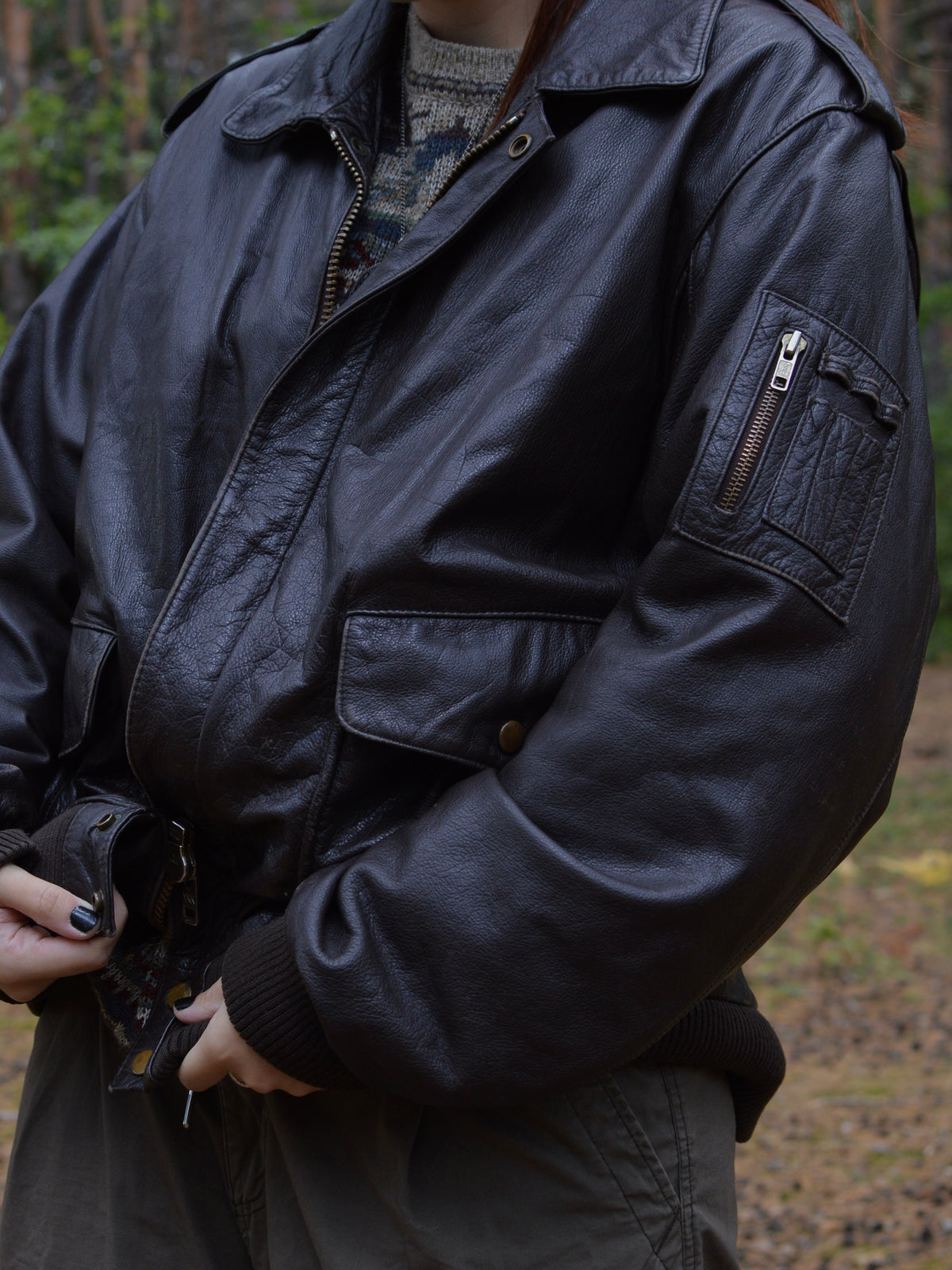 Вінтажний шкіряний бомбер Wilson Type G-2(M/L)⊹♡