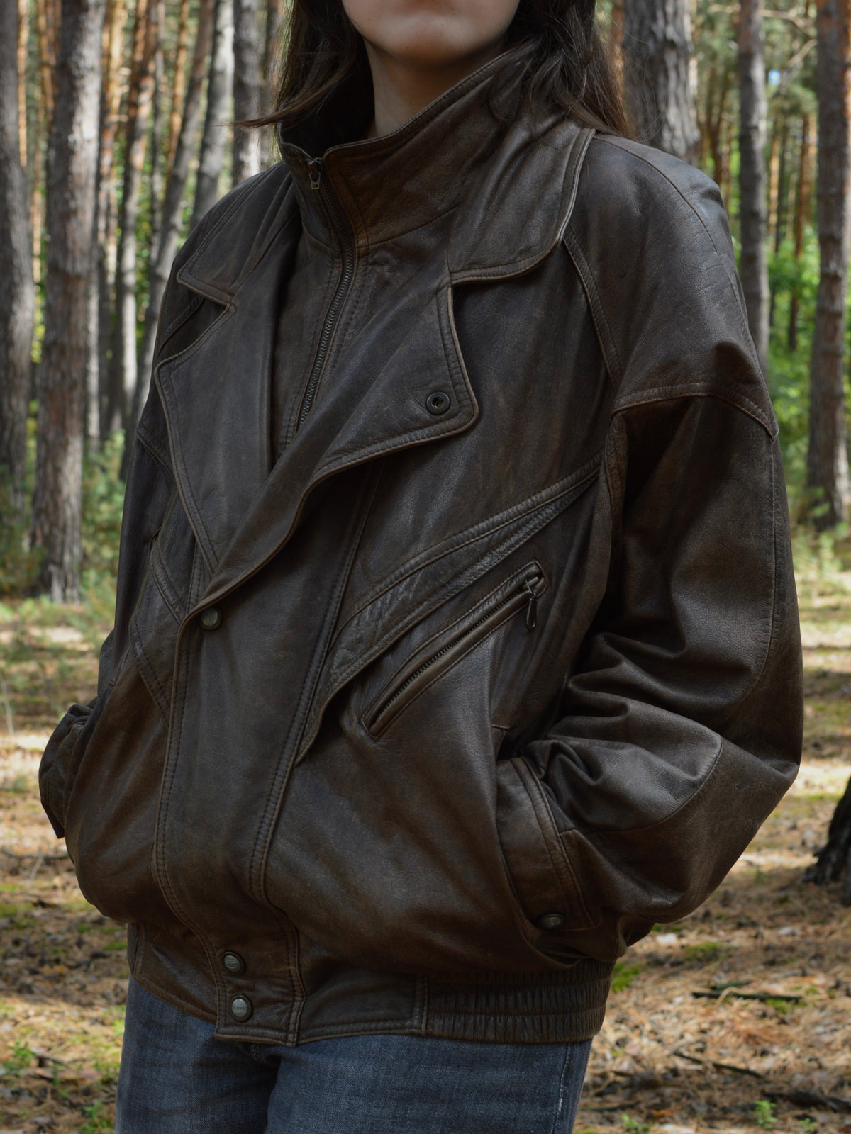 Вінтажна шкірянка Trapper(L/XL)