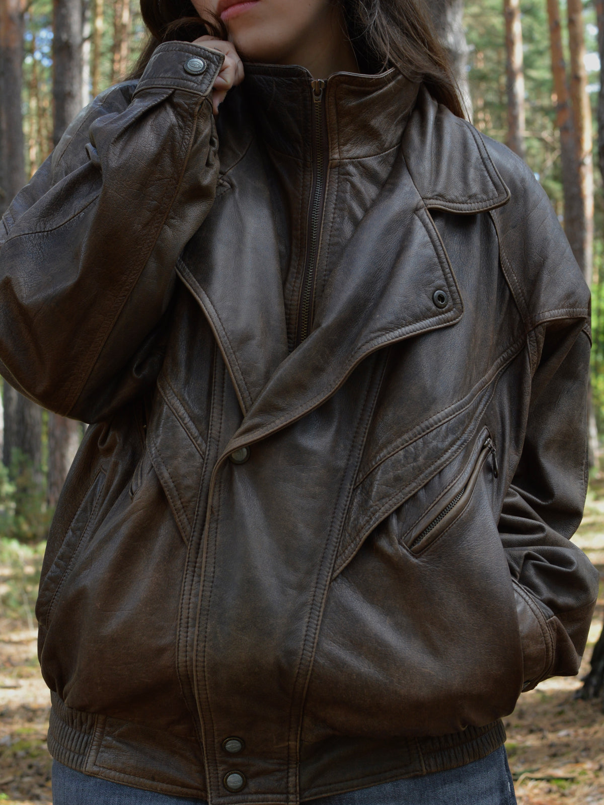 Вінтажна шкірянка Trapper(L/XL)