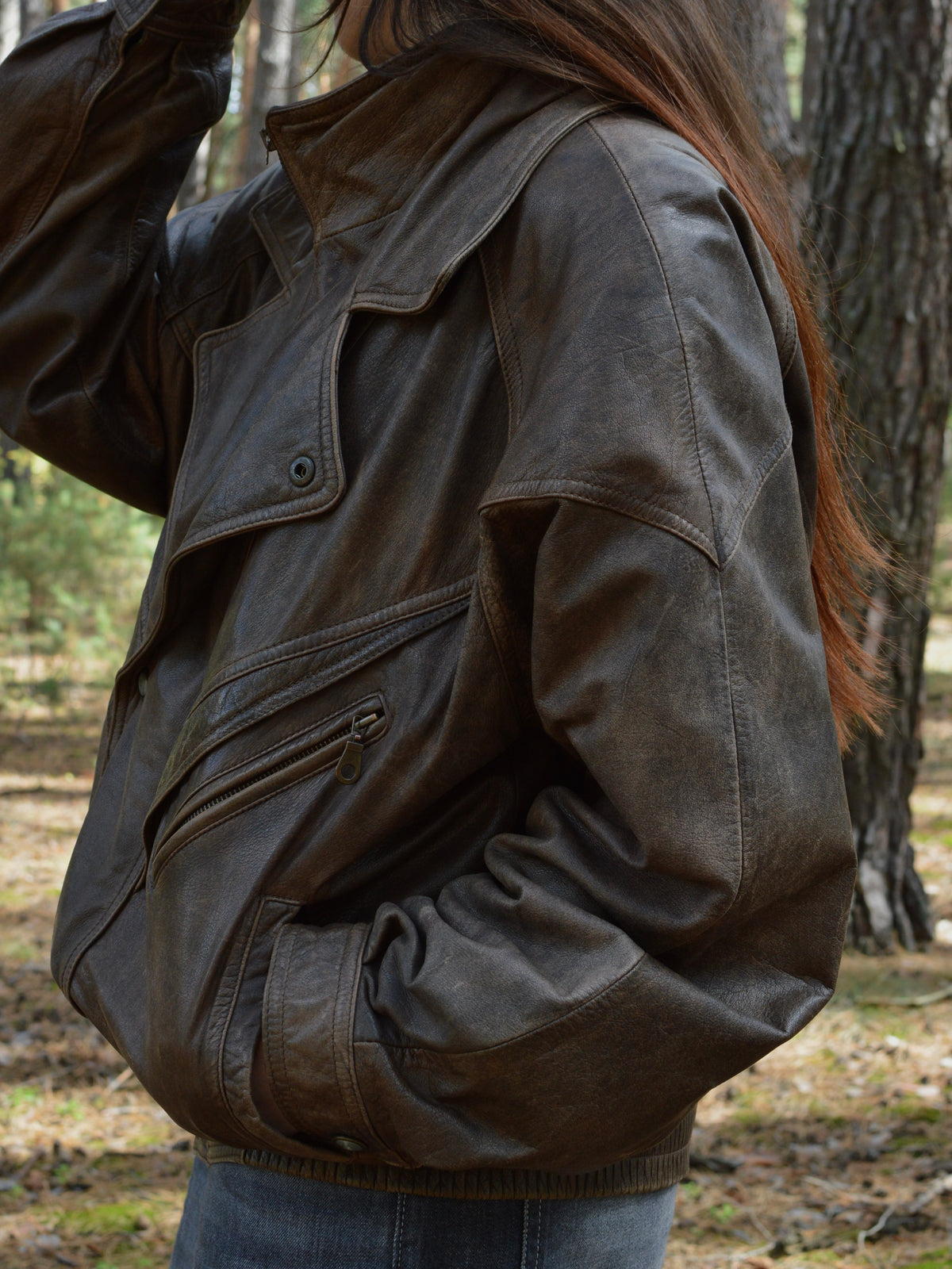 Вінтажна шкірянка Trapper(L/XL)
