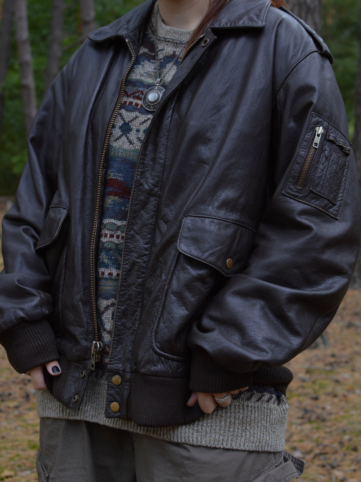 Вінтажний шкіряний бомбер Wilson Type G-2(M/L)⊹♡