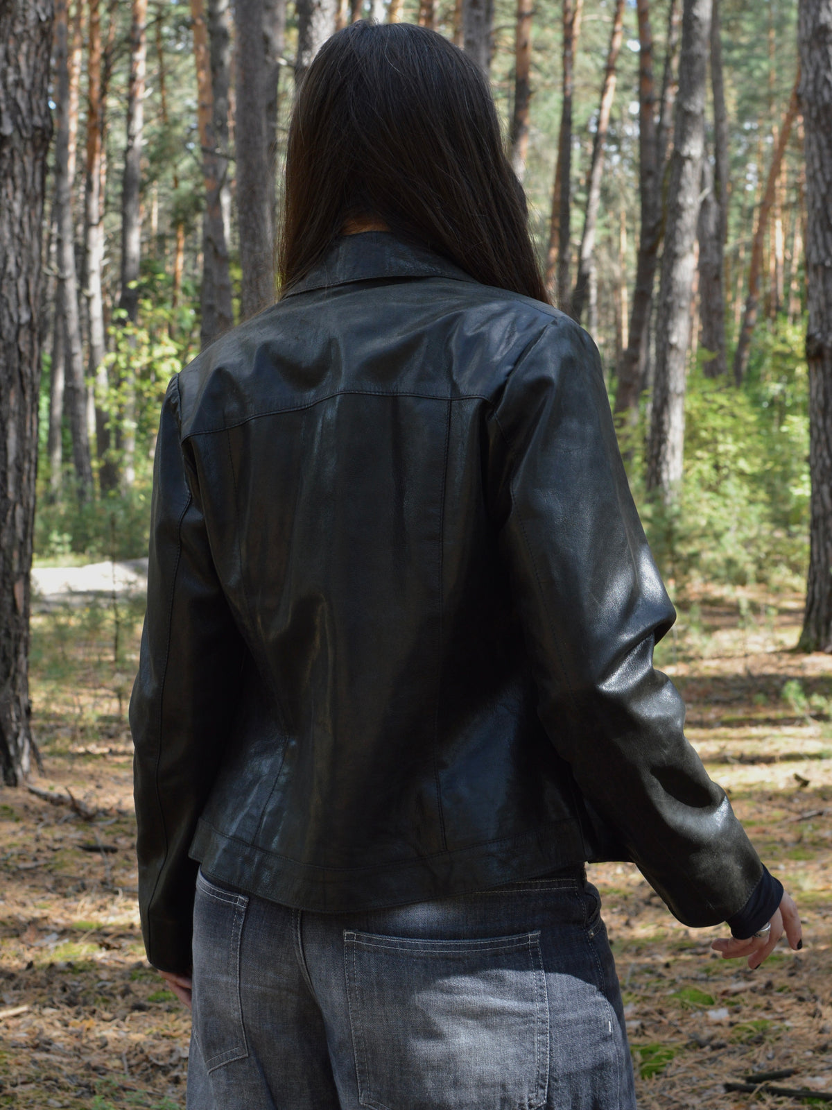 y2k slim fit шкірянка Ashwood(s/m)