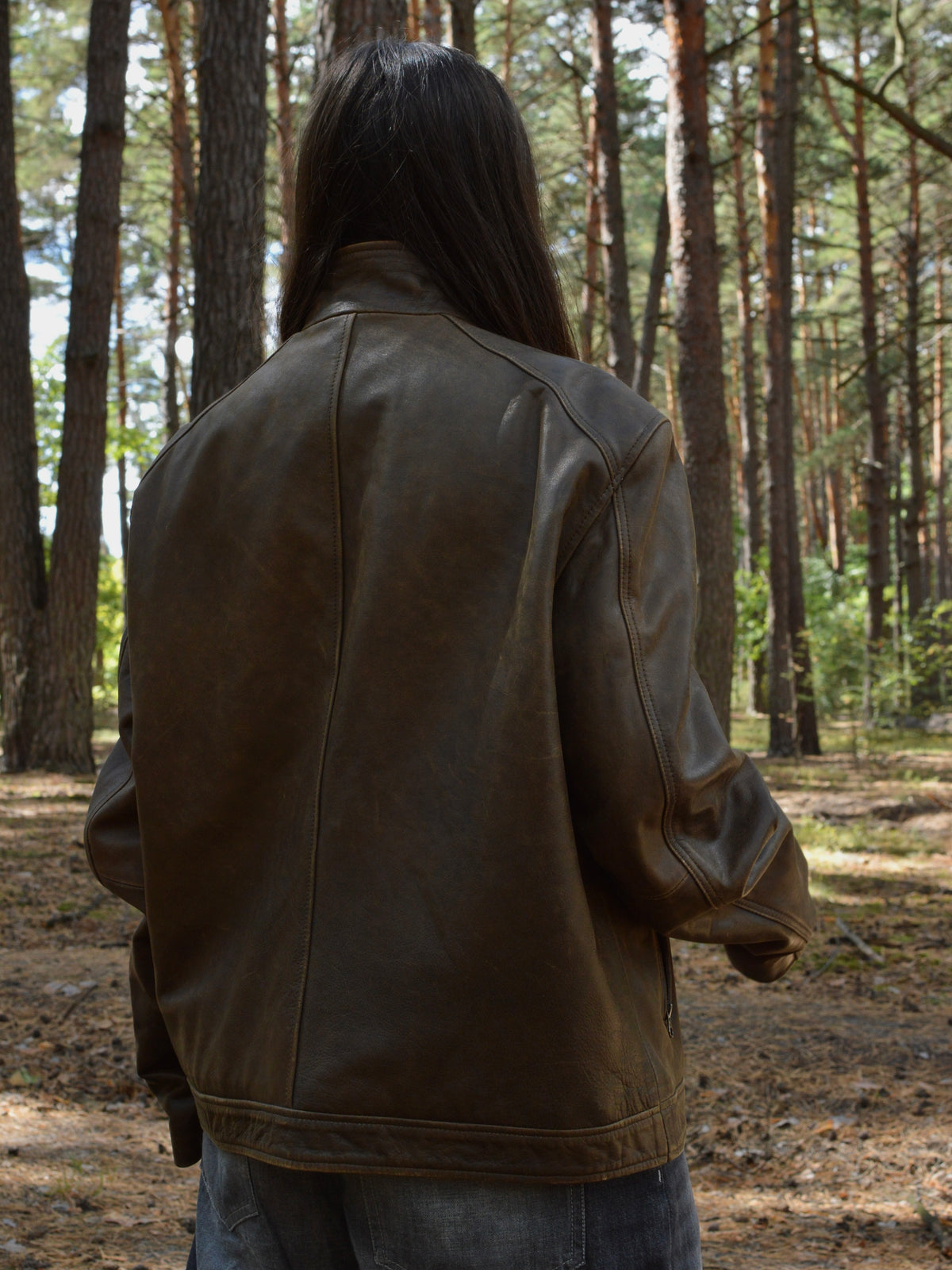Вінтажна шкірянка Real Leather(L)