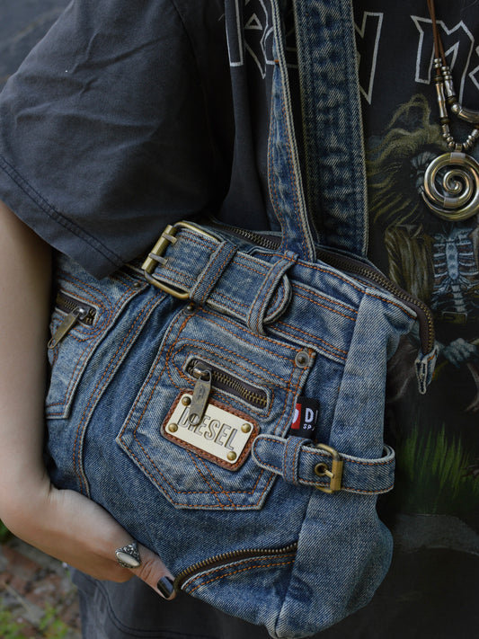 вінтажна Diesel Reworked Denim Bag˚⊹♡