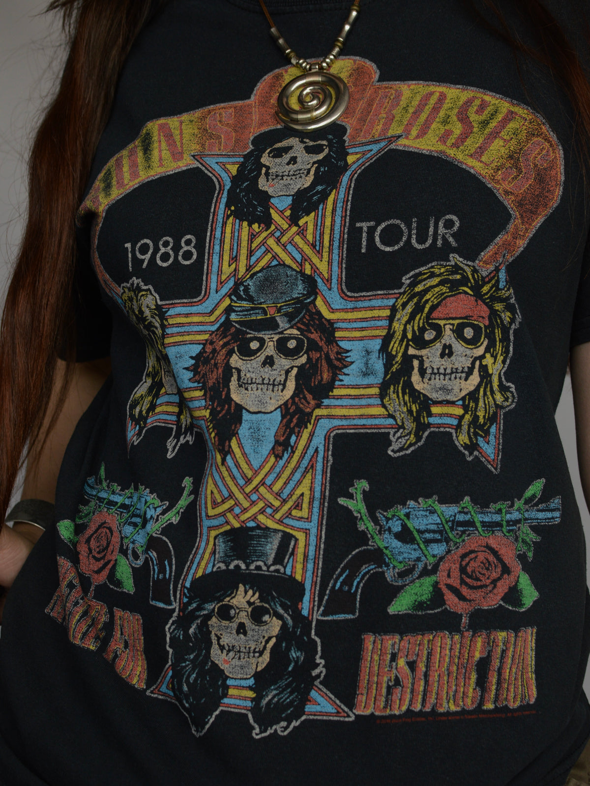 вінтажна футболка мерч Guns n Rose (M)