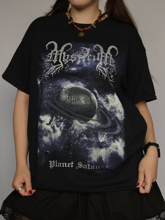 Футболка мерч Mysticum Planet satan(m/L)