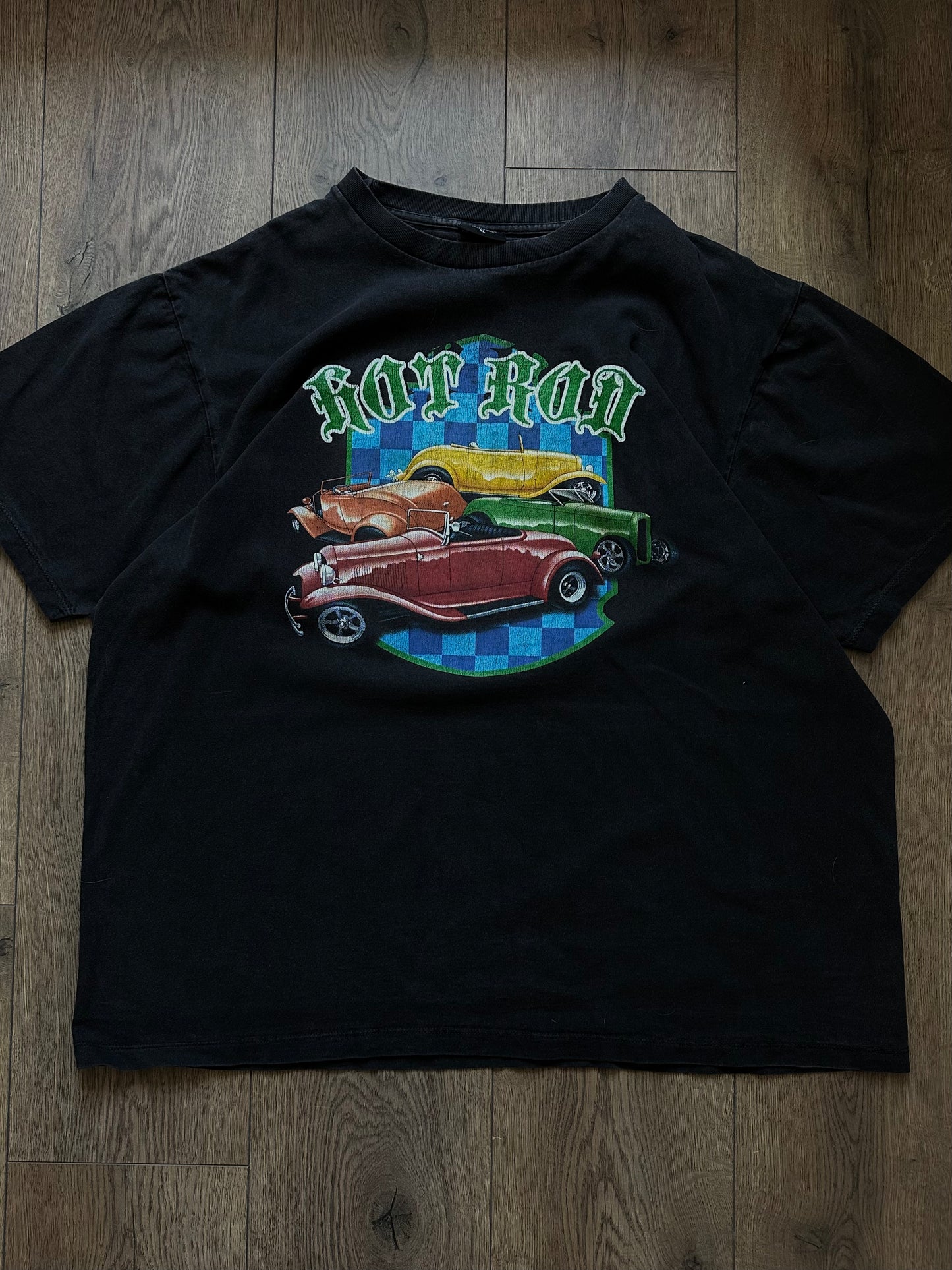 Ретро футболка з машинками Hot Rod(L/XL)