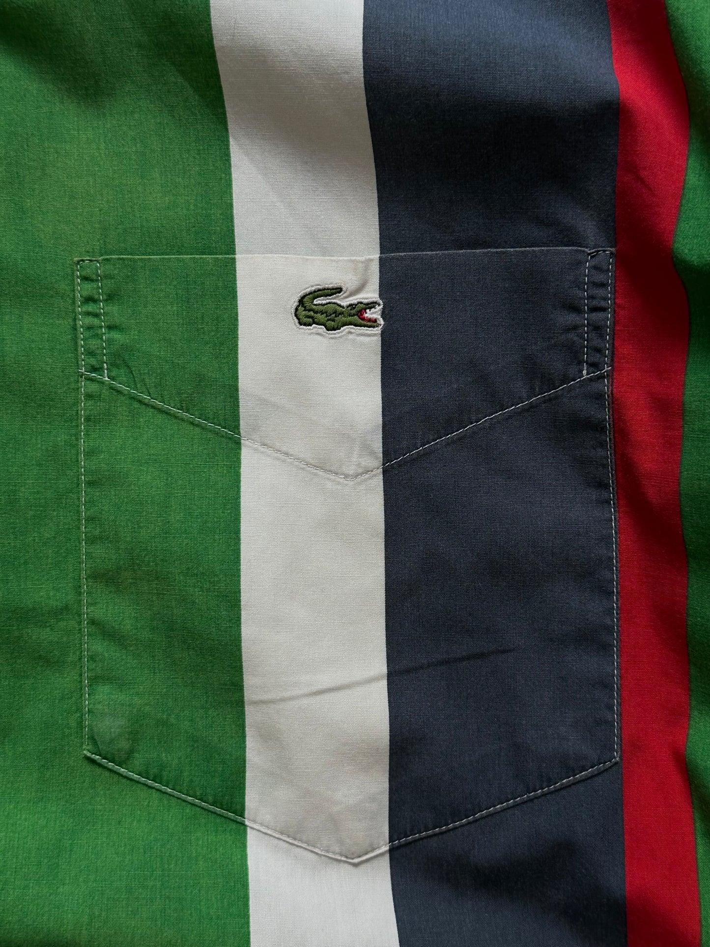 Вінтажна сорочка в смужку Lacoste(L)