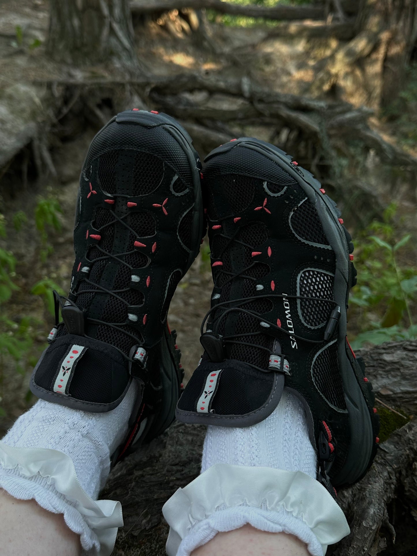 вінтажні Salomon Techamphibian 2 Black red(39,5)