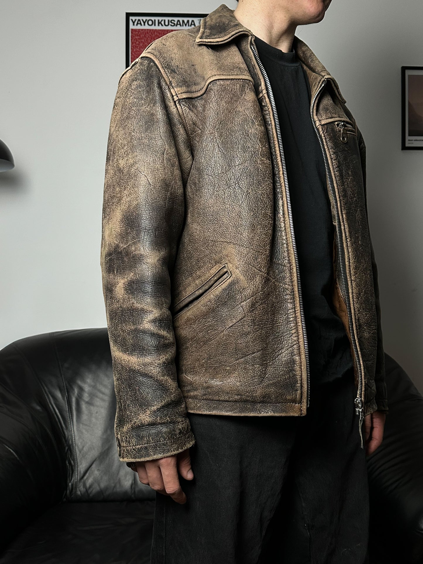 Вінтажна шкірянка  Flight A2-Type leather jacket(M/L)