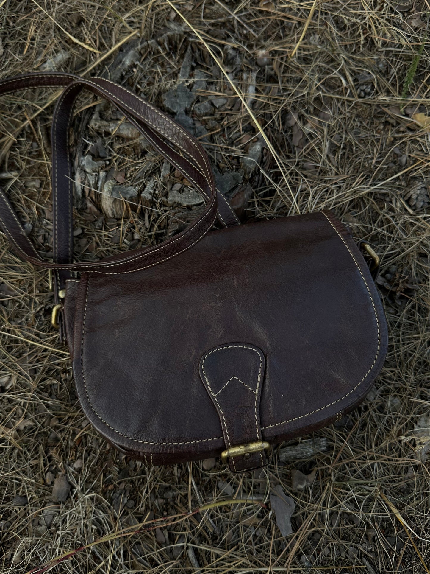 Вінтажна шкіряна сумка Genuine leather⋆ 𐙚