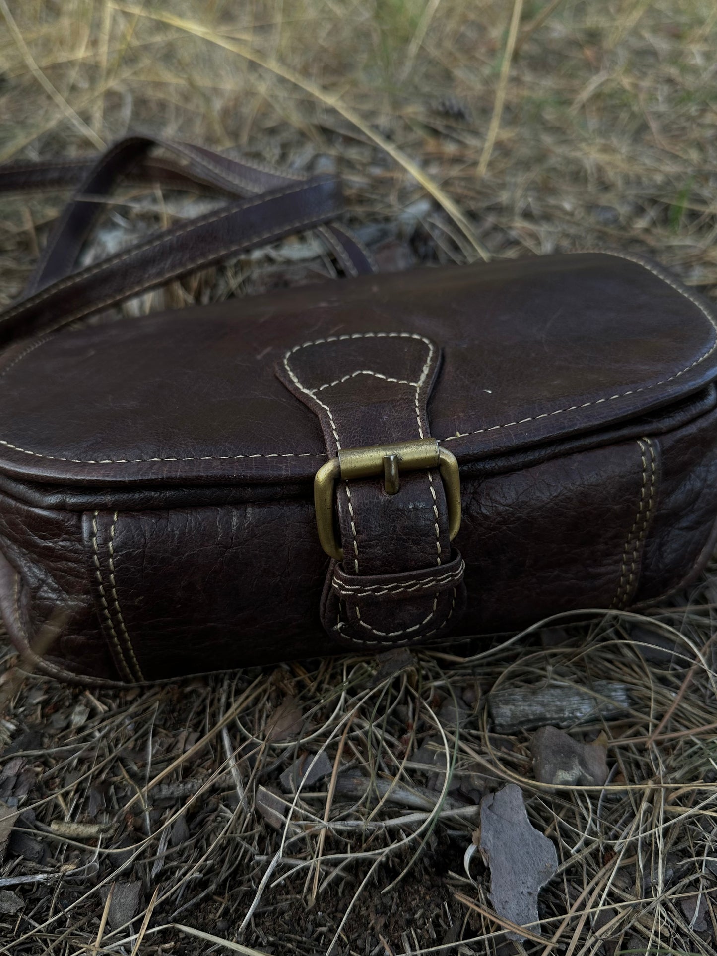 Вінтажна шкіряна сумка Genuine leather⋆ 𐙚