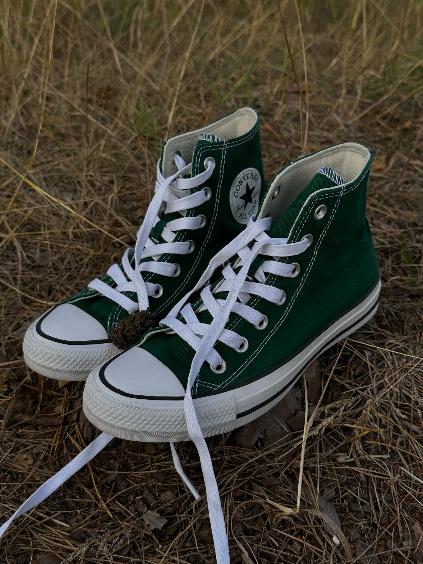 хвойні Converse All Star Hi forest green(38)☾⋆⁺