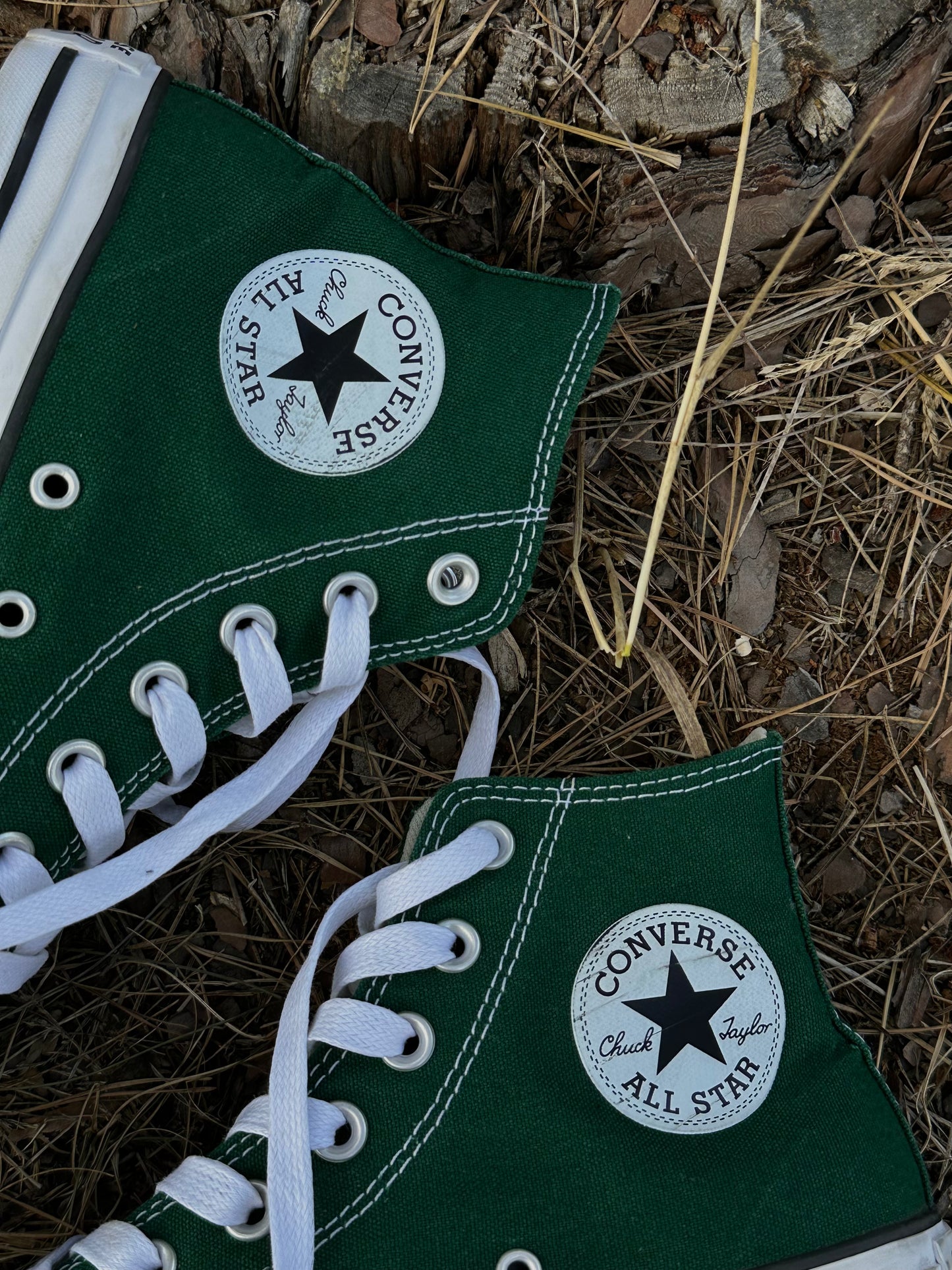 хвойні Converse All Star Hi forest green(38)☾⋆⁺