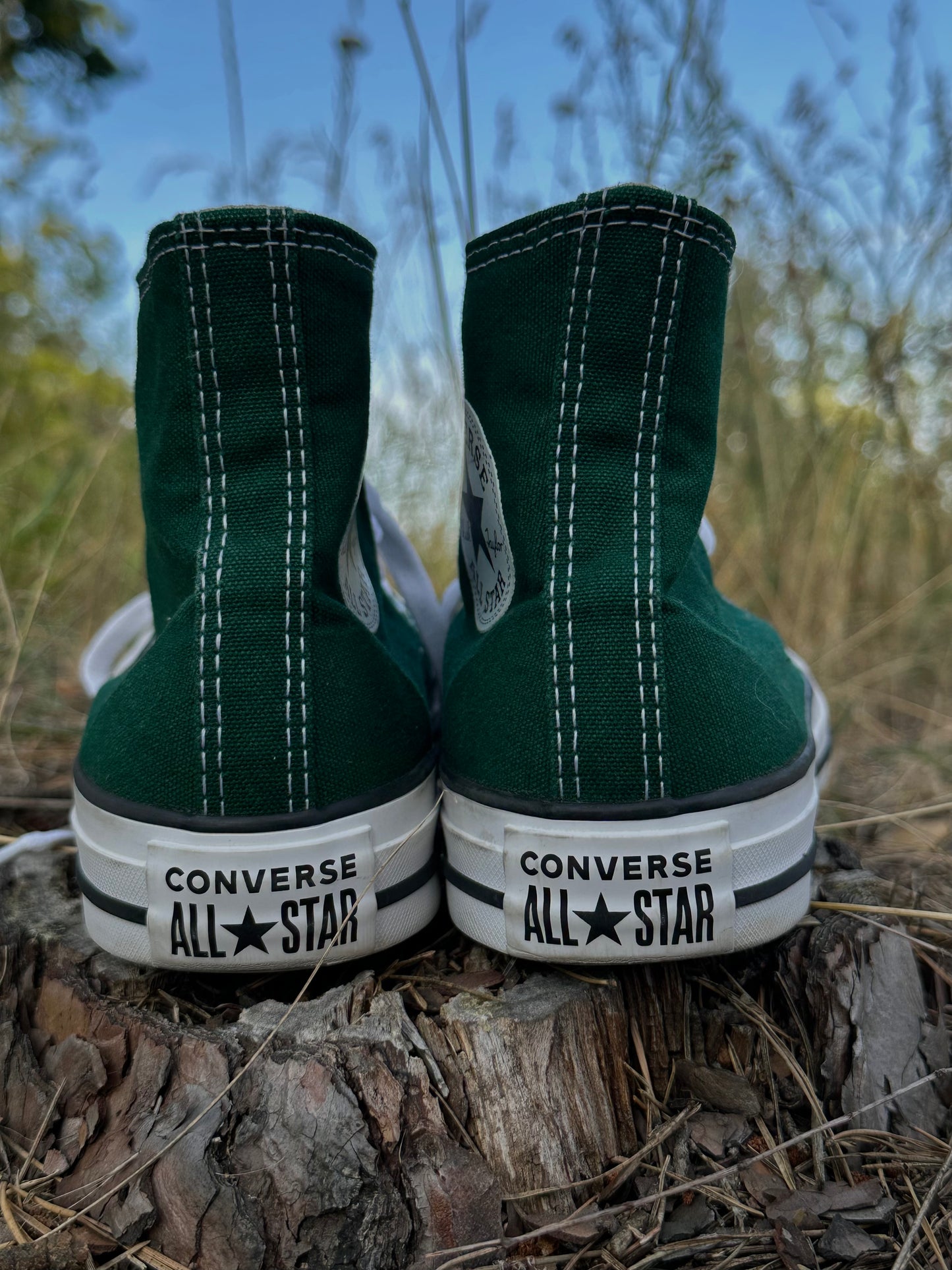 хвойні Converse All Star Hi forest green(38)☾⋆⁺
