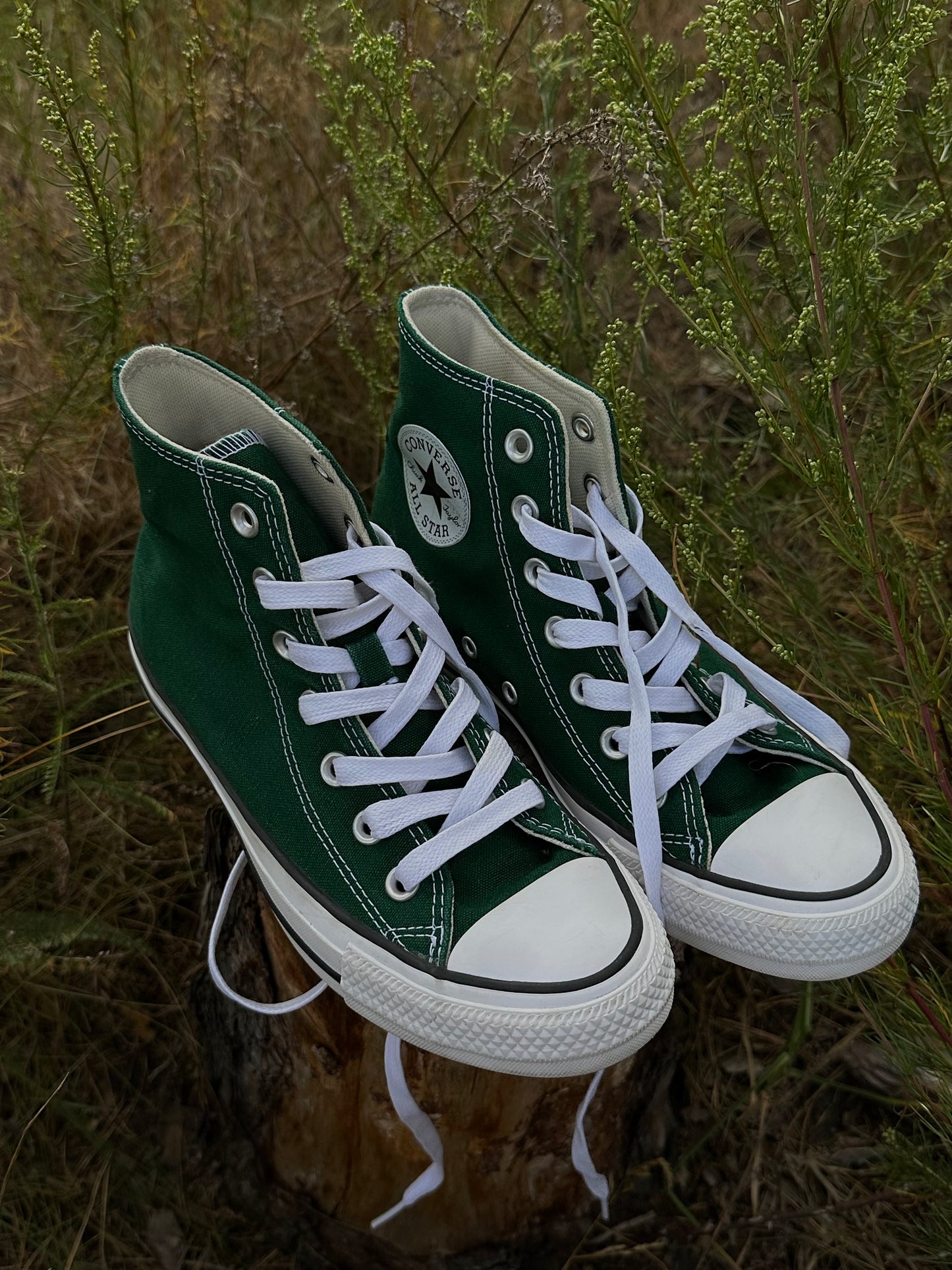 хвойні Converse All Star Hi forest green(38)☾⋆⁺