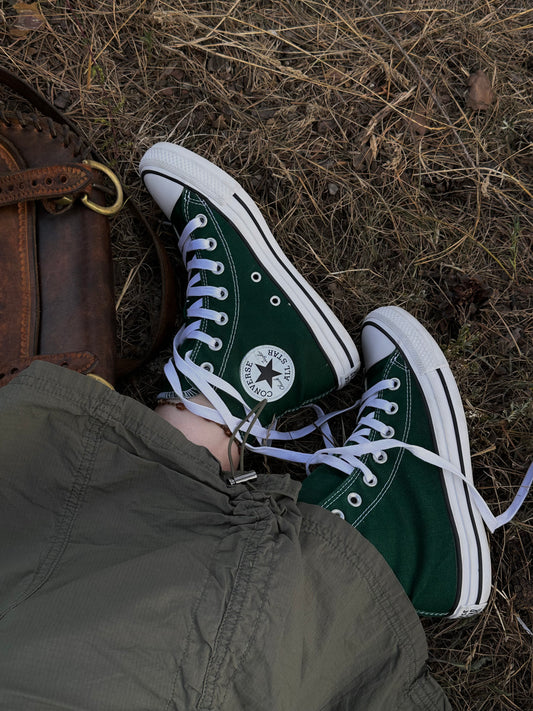 хвойні Converse All Star Hi forest green(38)☾⋆⁺