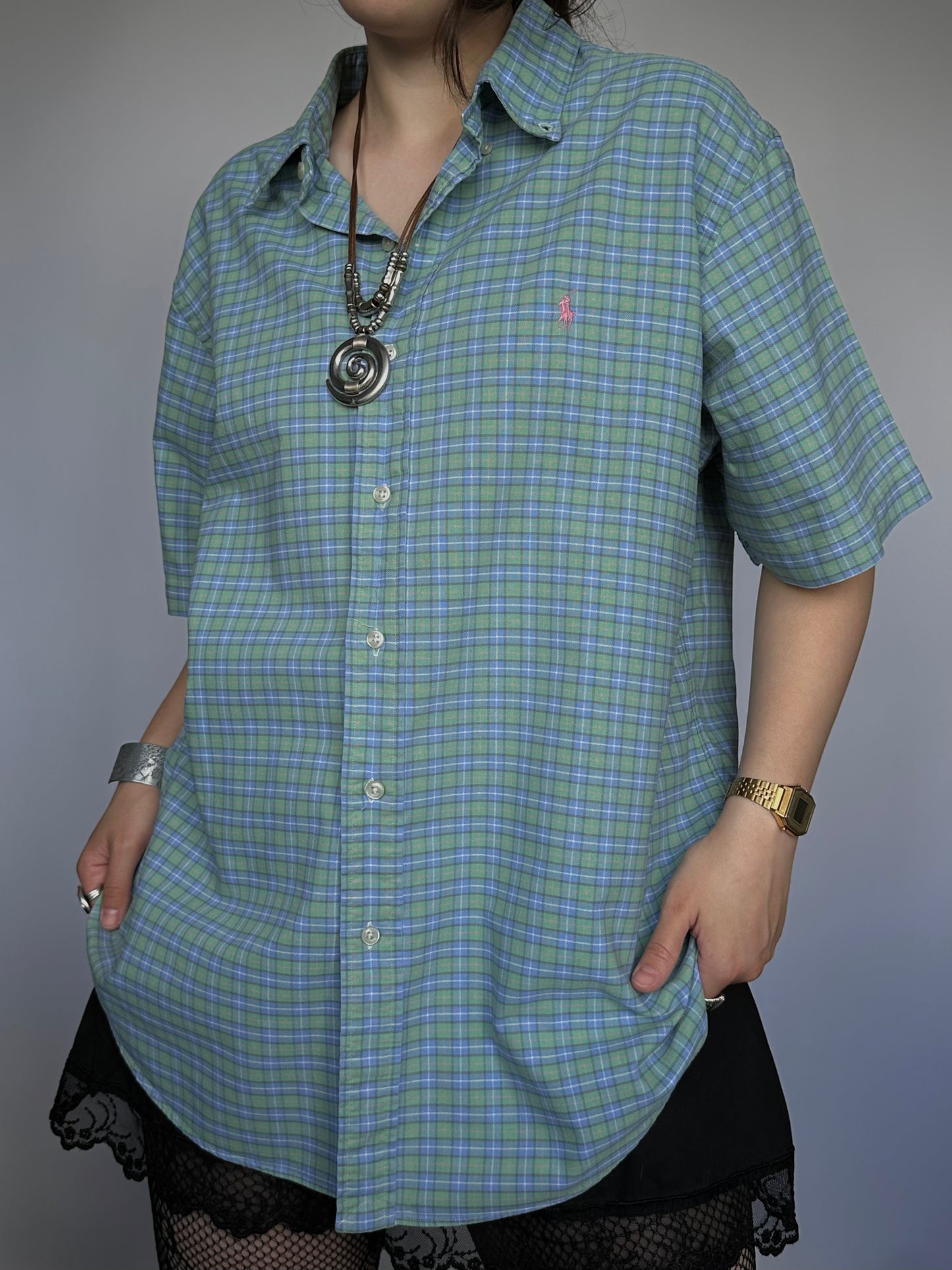 вінтажна сорочка Ralph Lauren (XL)