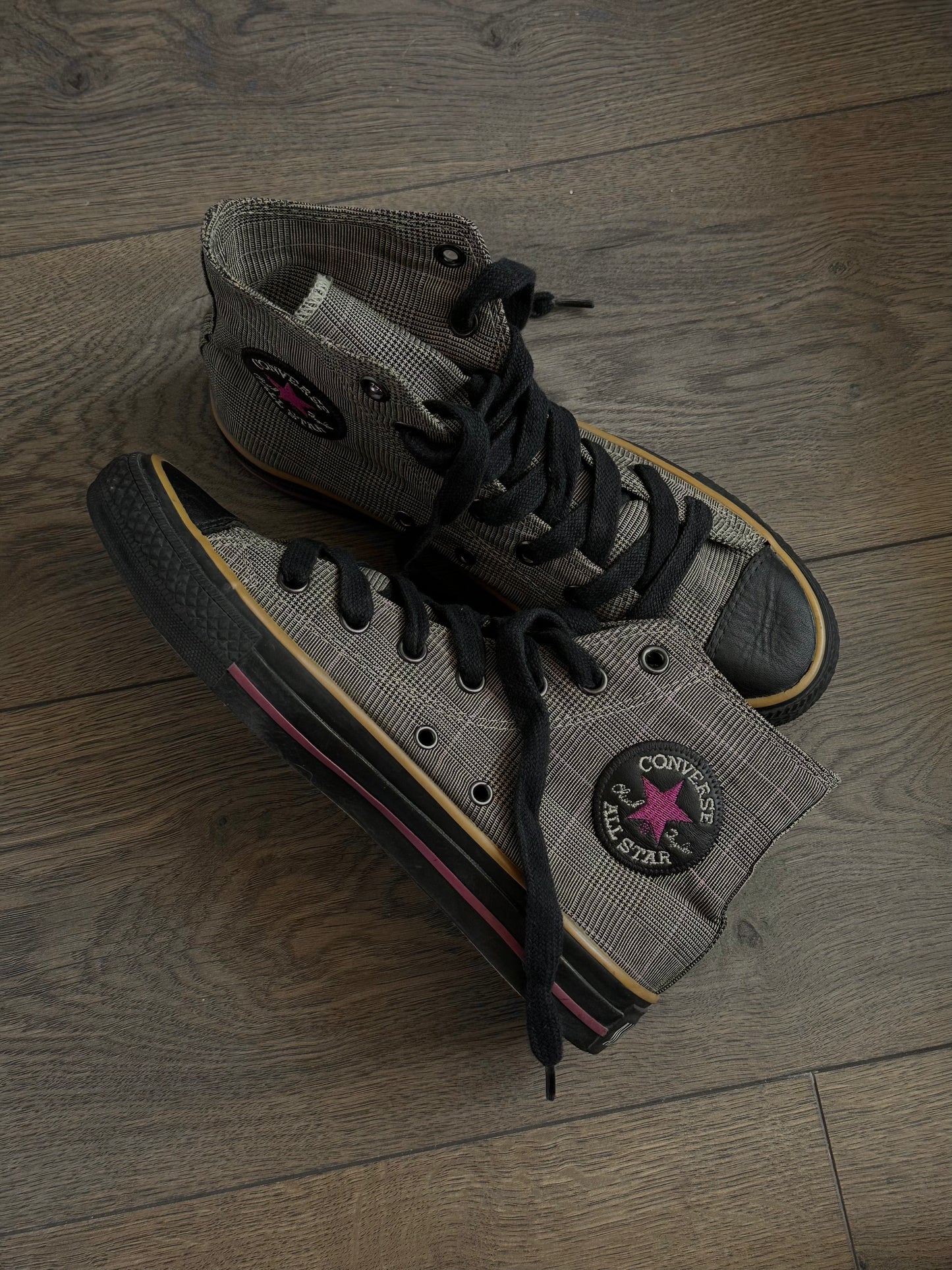 y2k Converse All Star Hi Plaid(39)