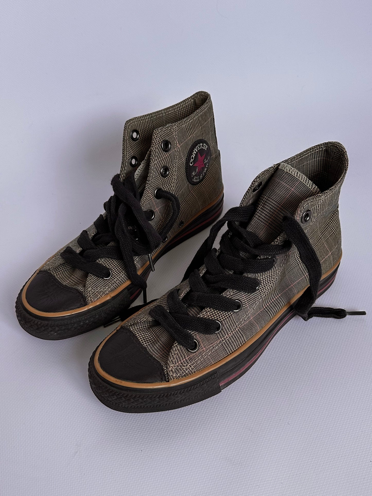 y2k Converse All Star Hi Plaid(39)