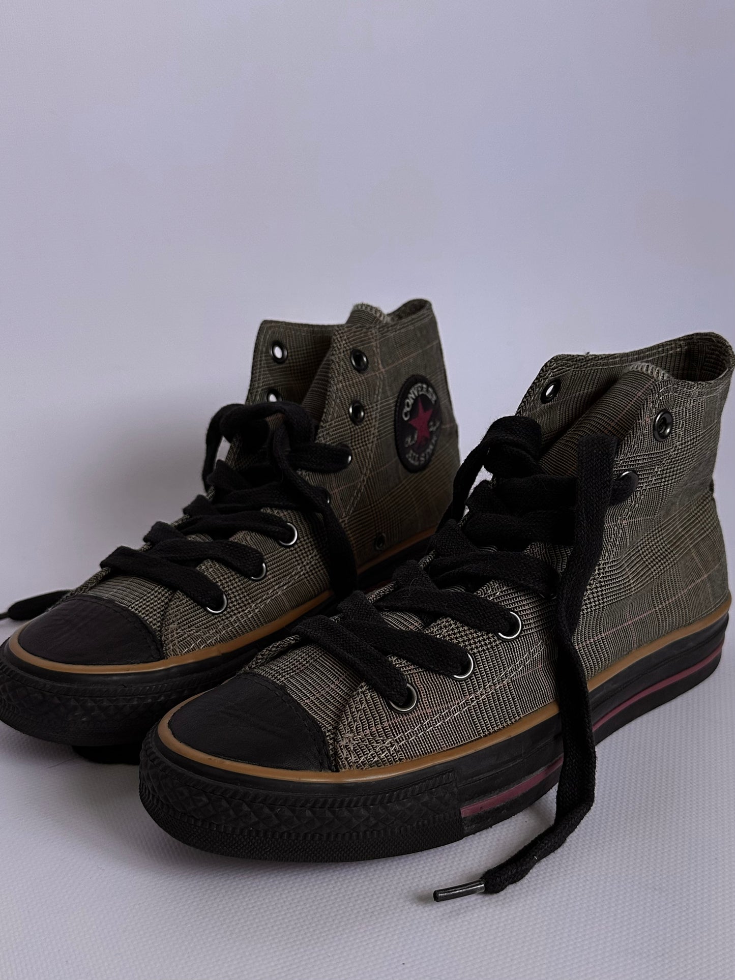 y2k Converse All Star Hi Plaid(39)