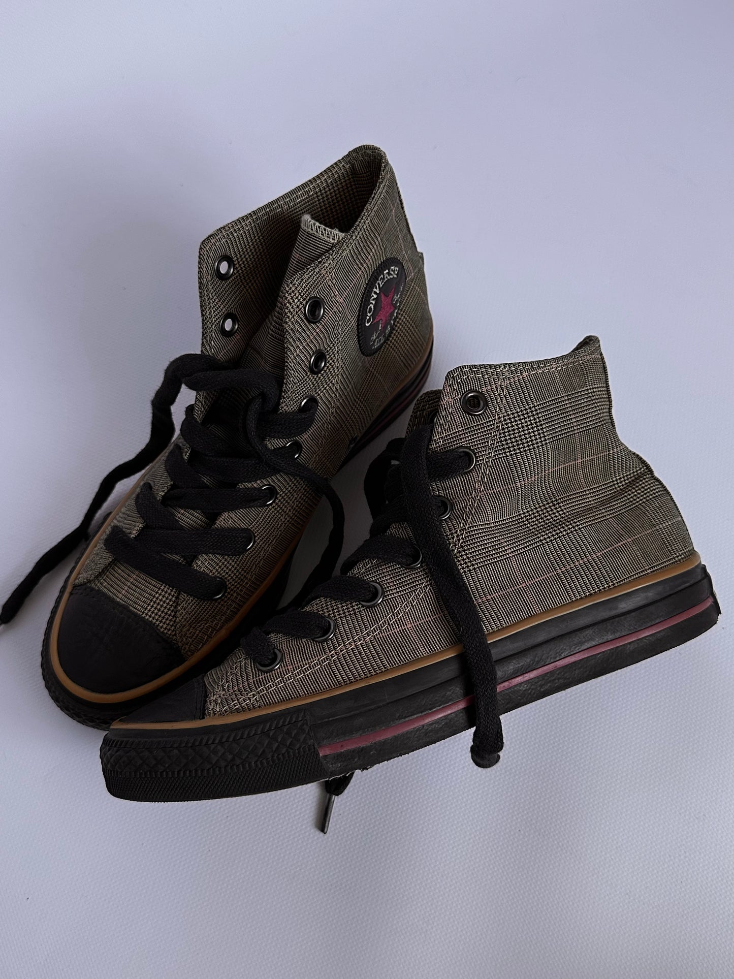 y2k Converse All Star Hi Plaid(39)