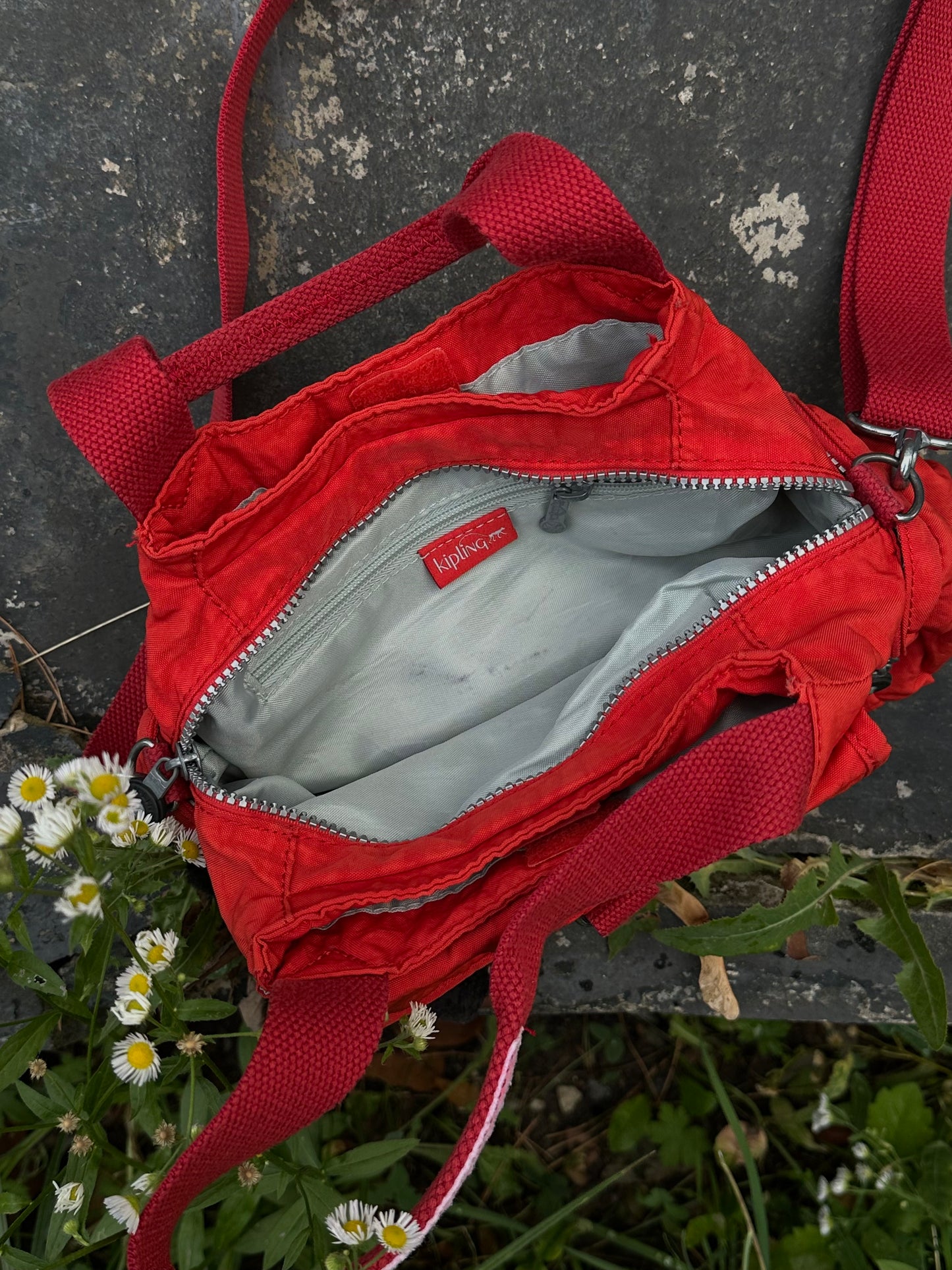 Вінтажна червона сумка Kipling⁺₊✧