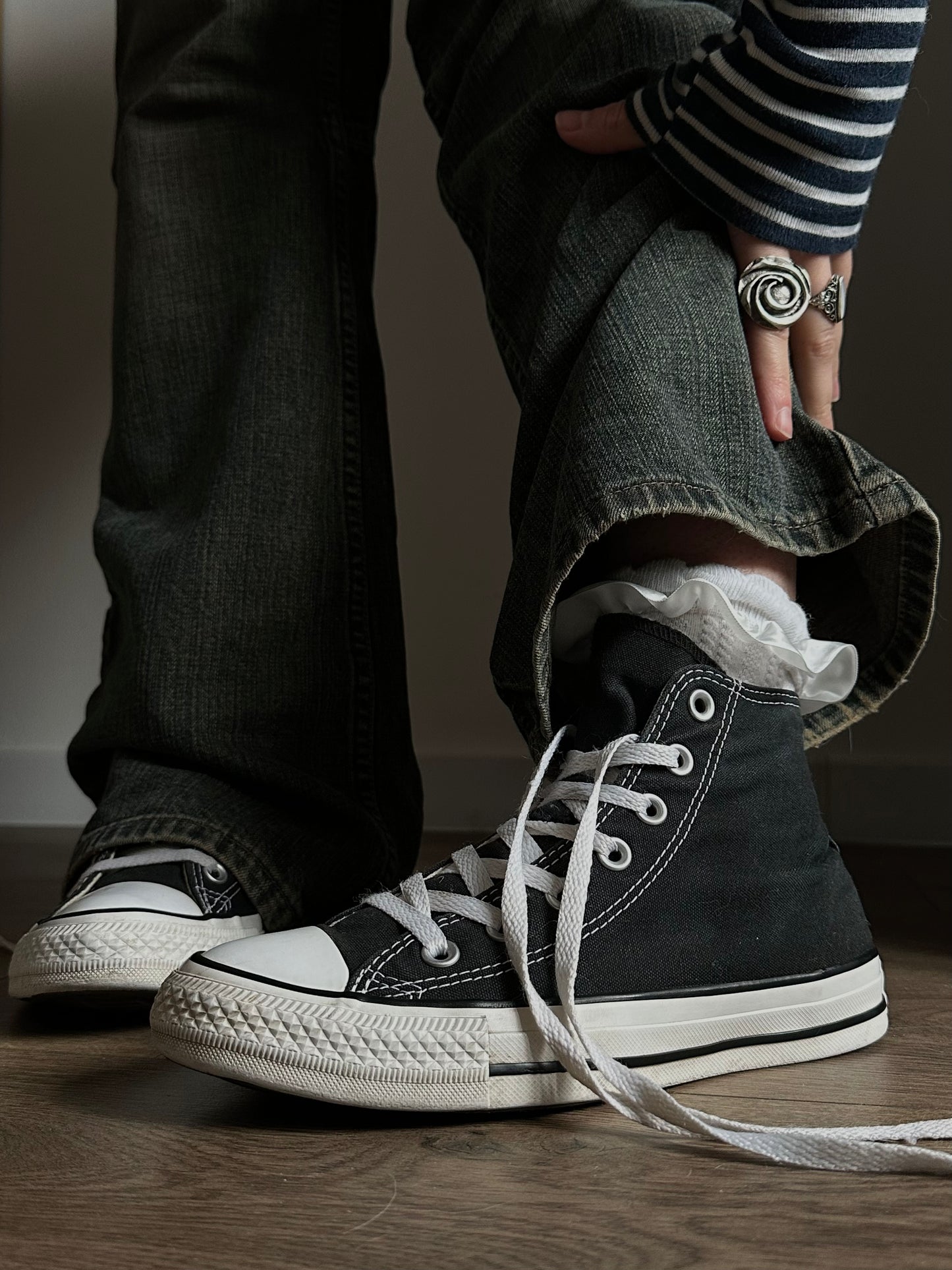 Чорні Converse All Star Black Hi(38)