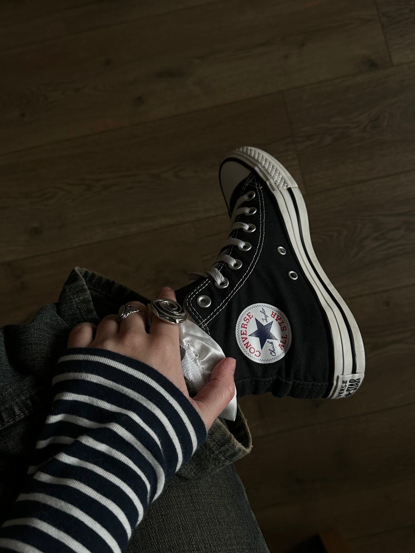 Чорні Converse All Star Black Hi(38)