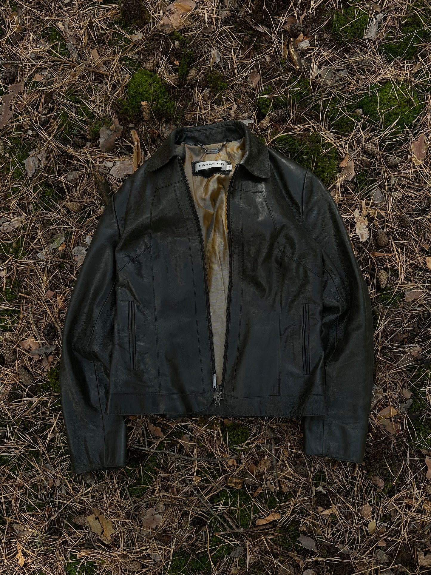 y2k slim fit шкірянка Ashwood(s/m)
