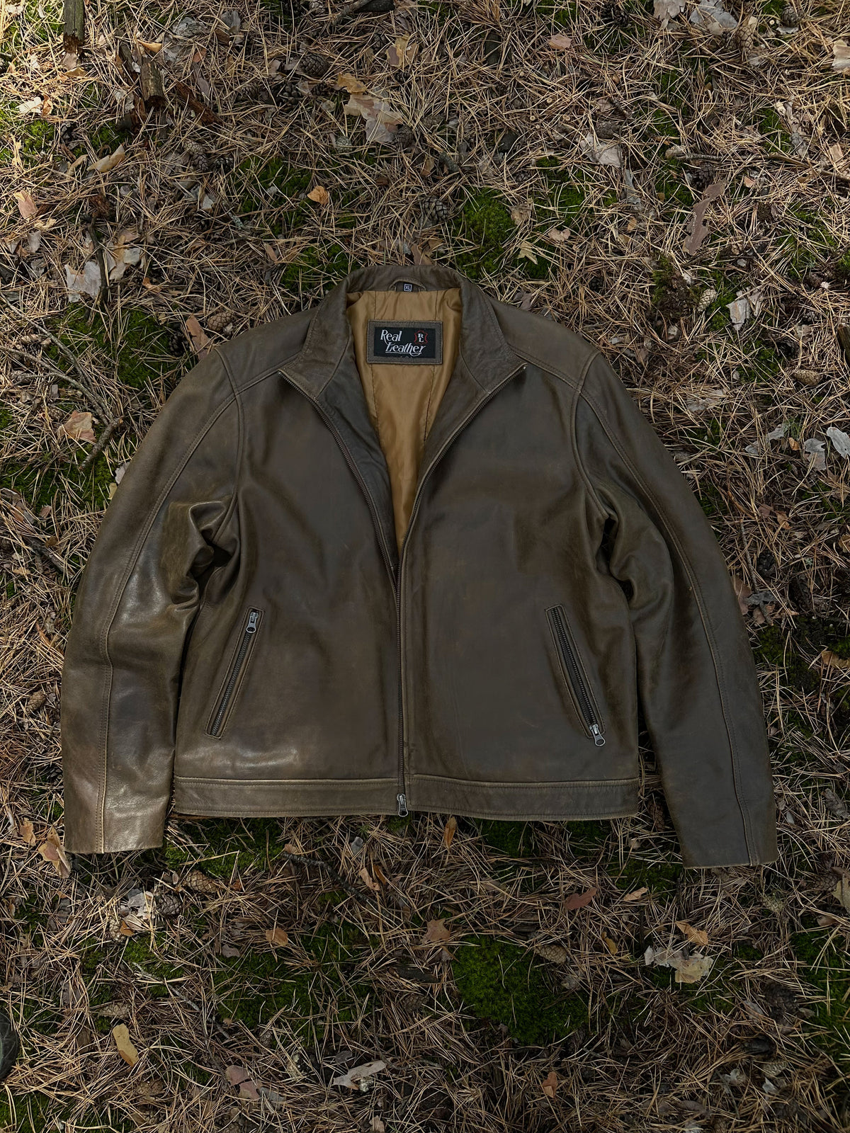 Вінтажна шкірянка Real Leather(L)