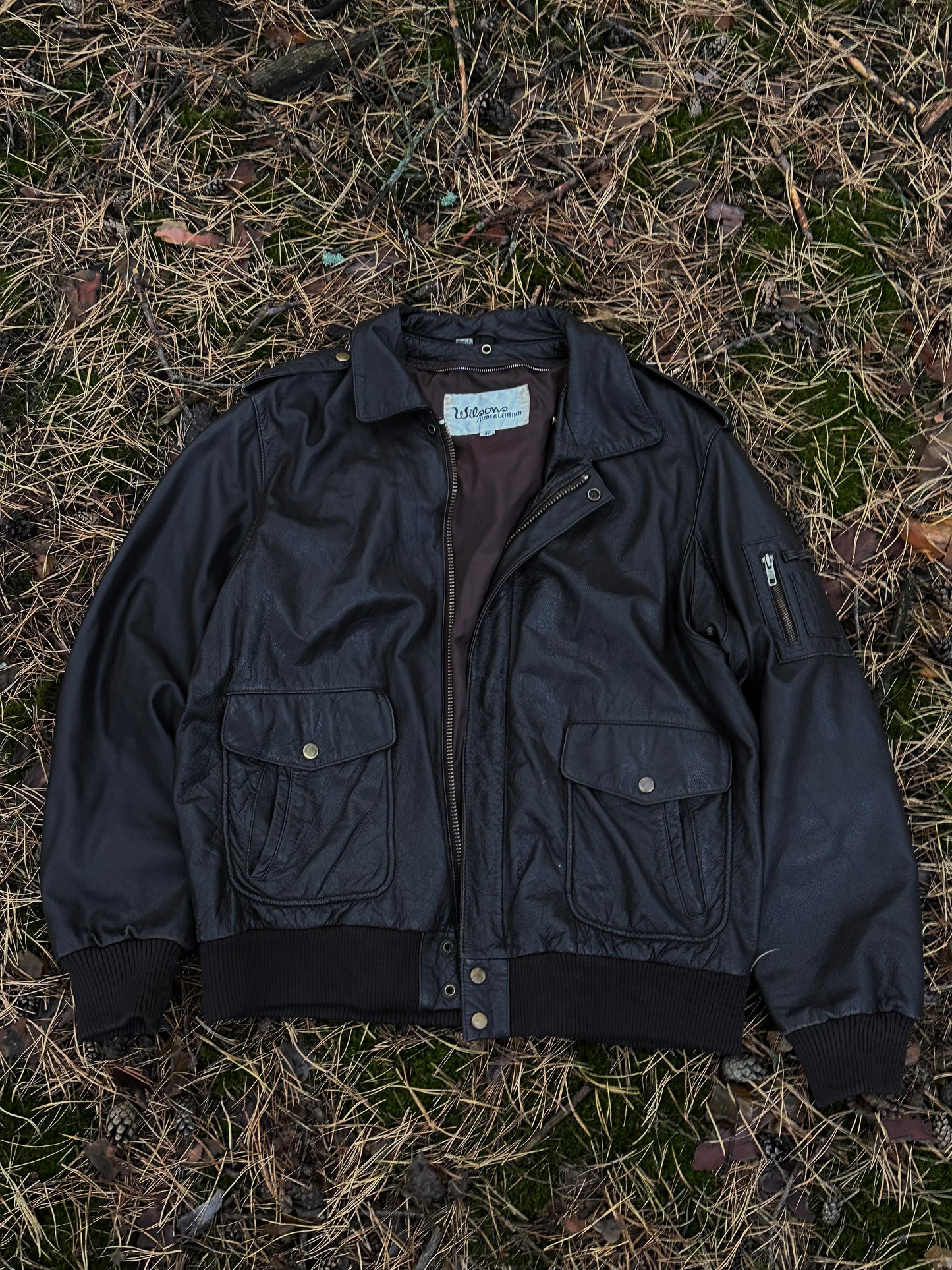 Вінтажний шкіряний бомбер Wilson Type G-2(M/L)⊹♡
