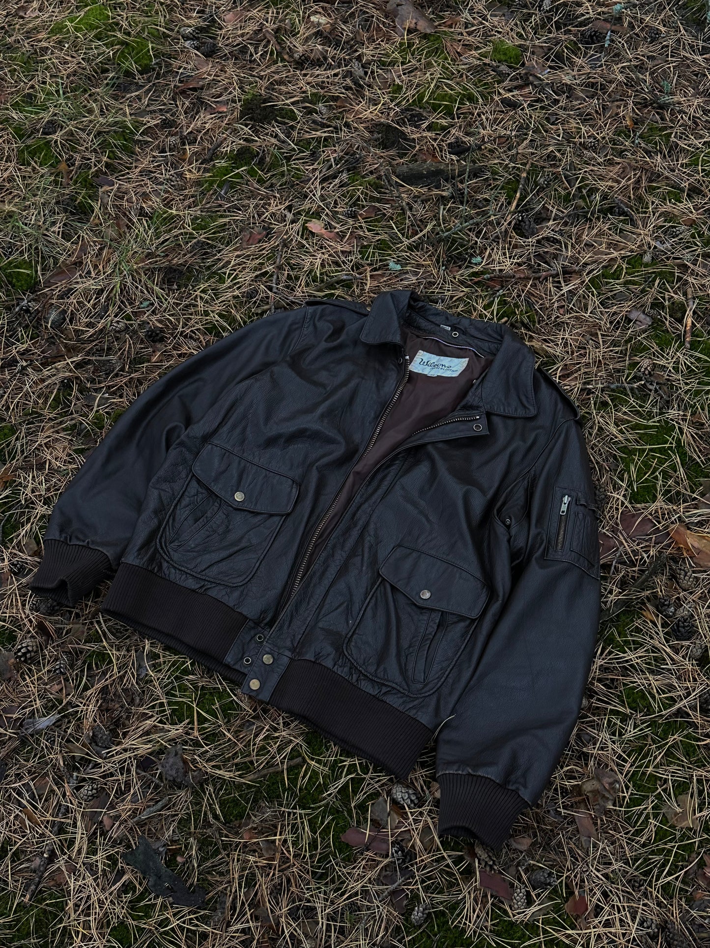 Вінтажний шкіряний бомбер Wilson Type G-2(M/L)⊹♡