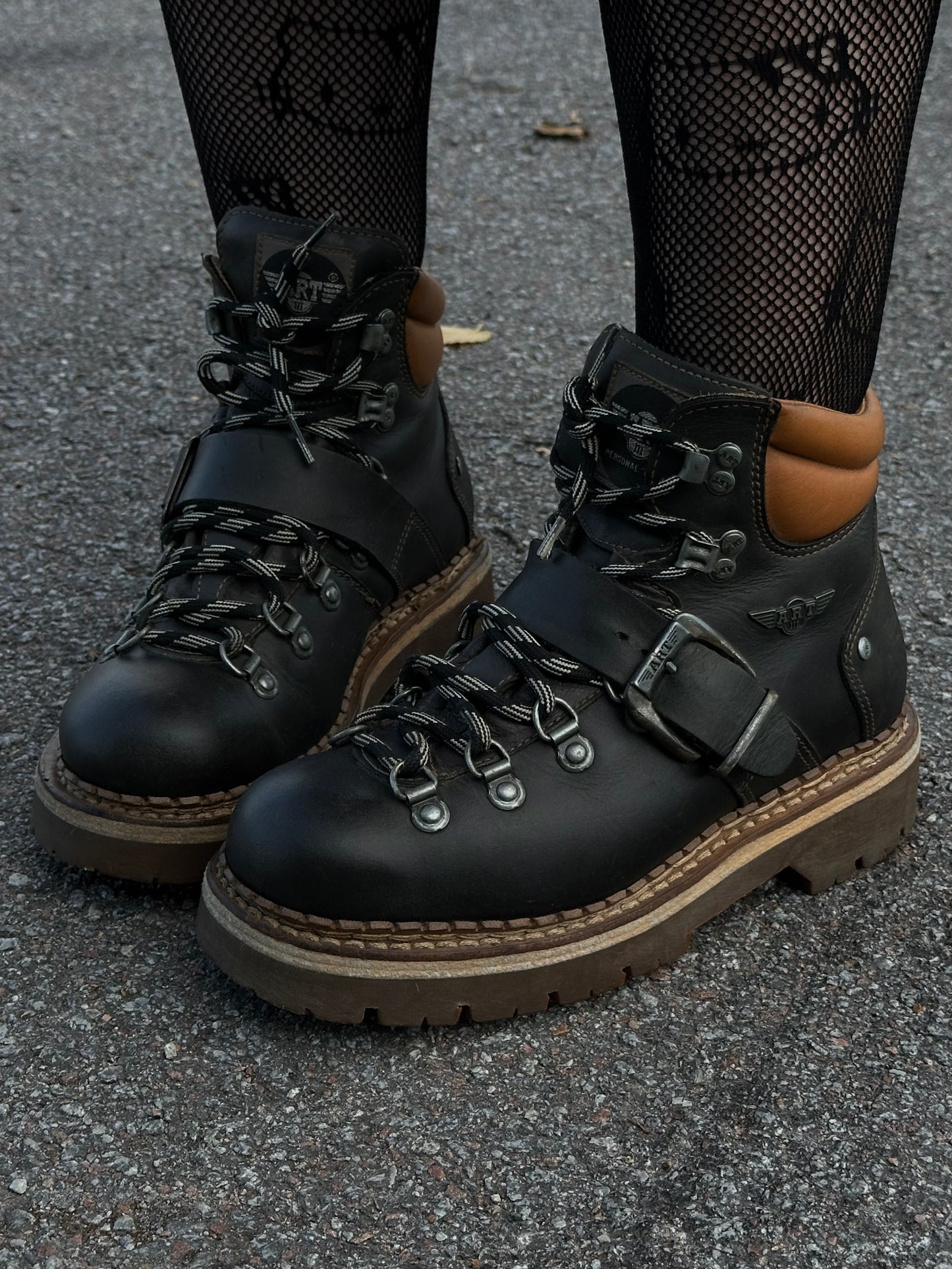 вінтажні шкіряні черевики Art Personal Boots(38)