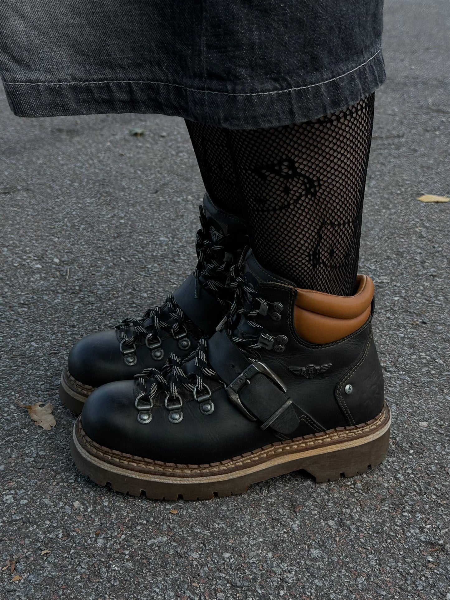 вінтажні шкіряні черевики Art Personal Boots(38)