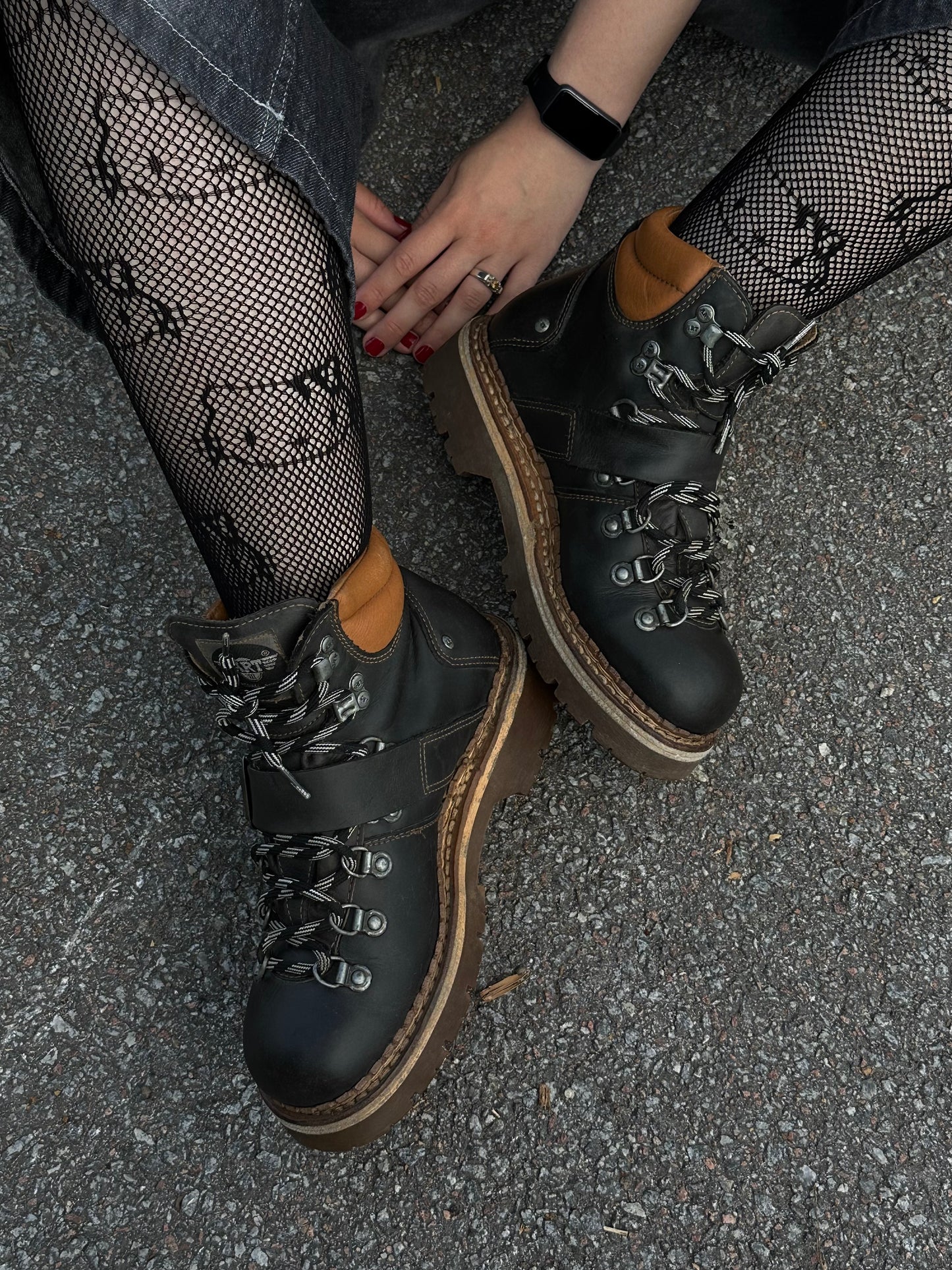 вінтажні шкіряні черевики Art Personal Boots(38)