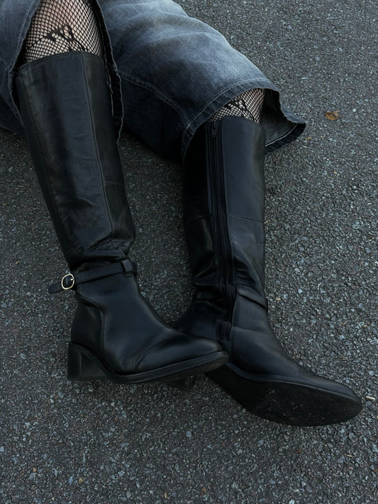 Високі шкіряні черевики M&S (41-42)