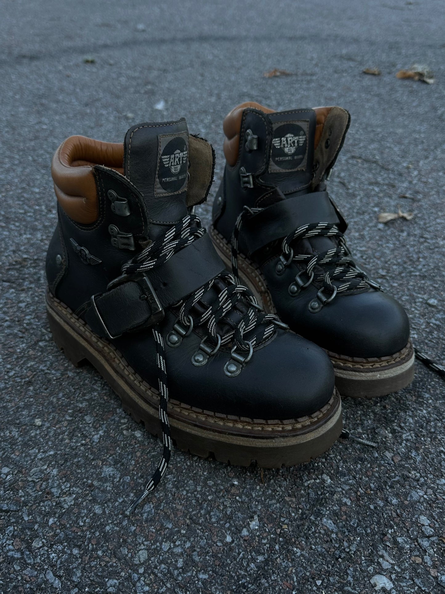 вінтажні шкіряні черевики Art Personal Boots(38)