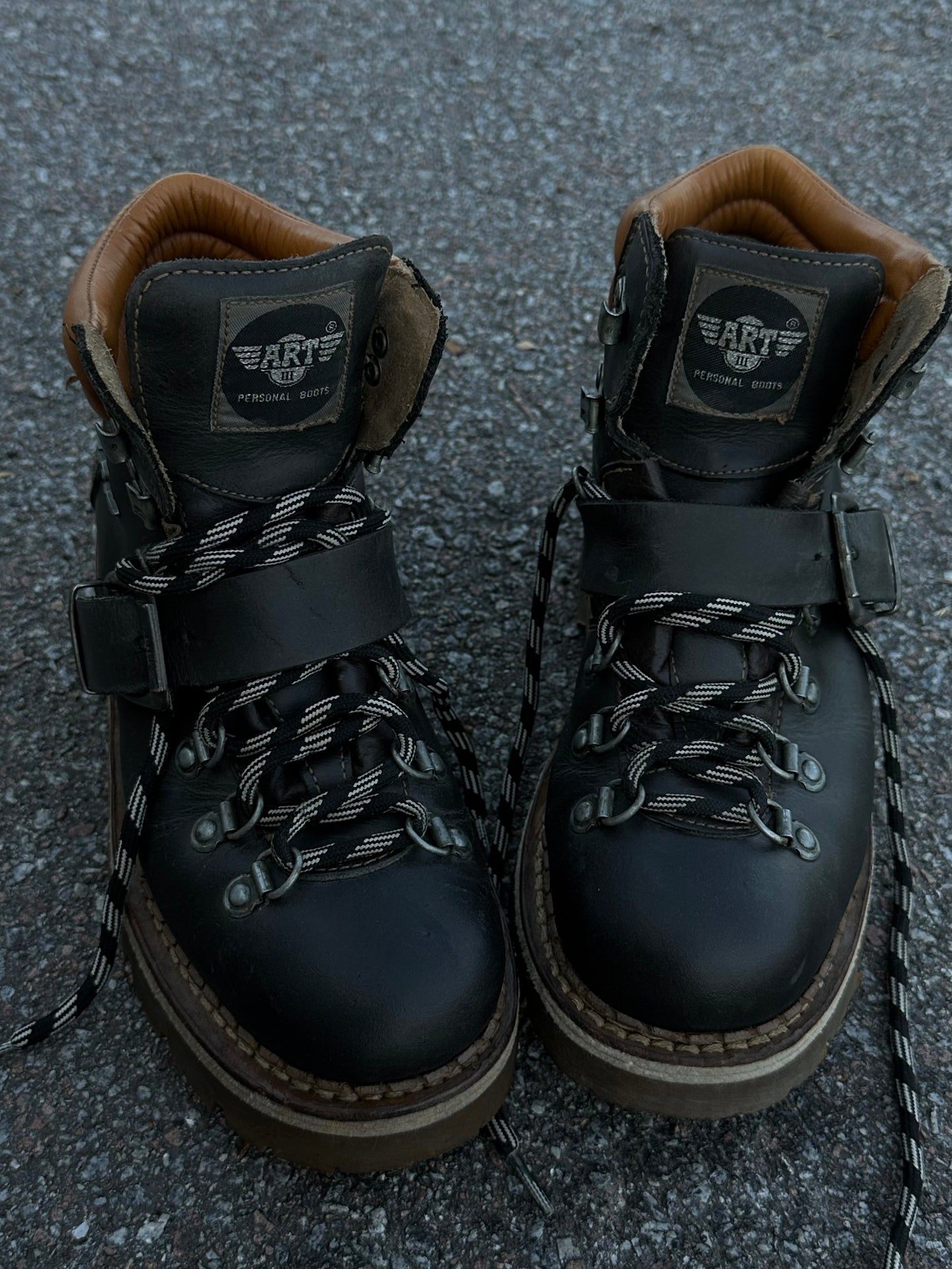 вінтажні шкіряні черевики Art Personal Boots(38)